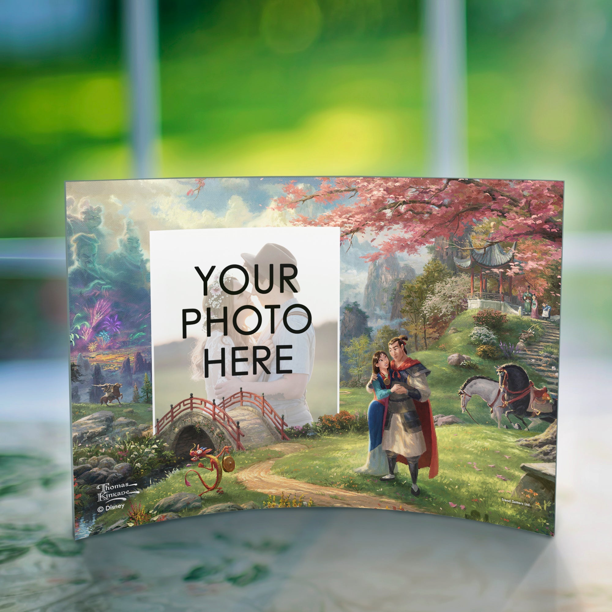 Disney (Mulan Blossoms of Love - Add Your Photo!) 10" x 7" Curved Acrylic Print ACPU1007CUR477