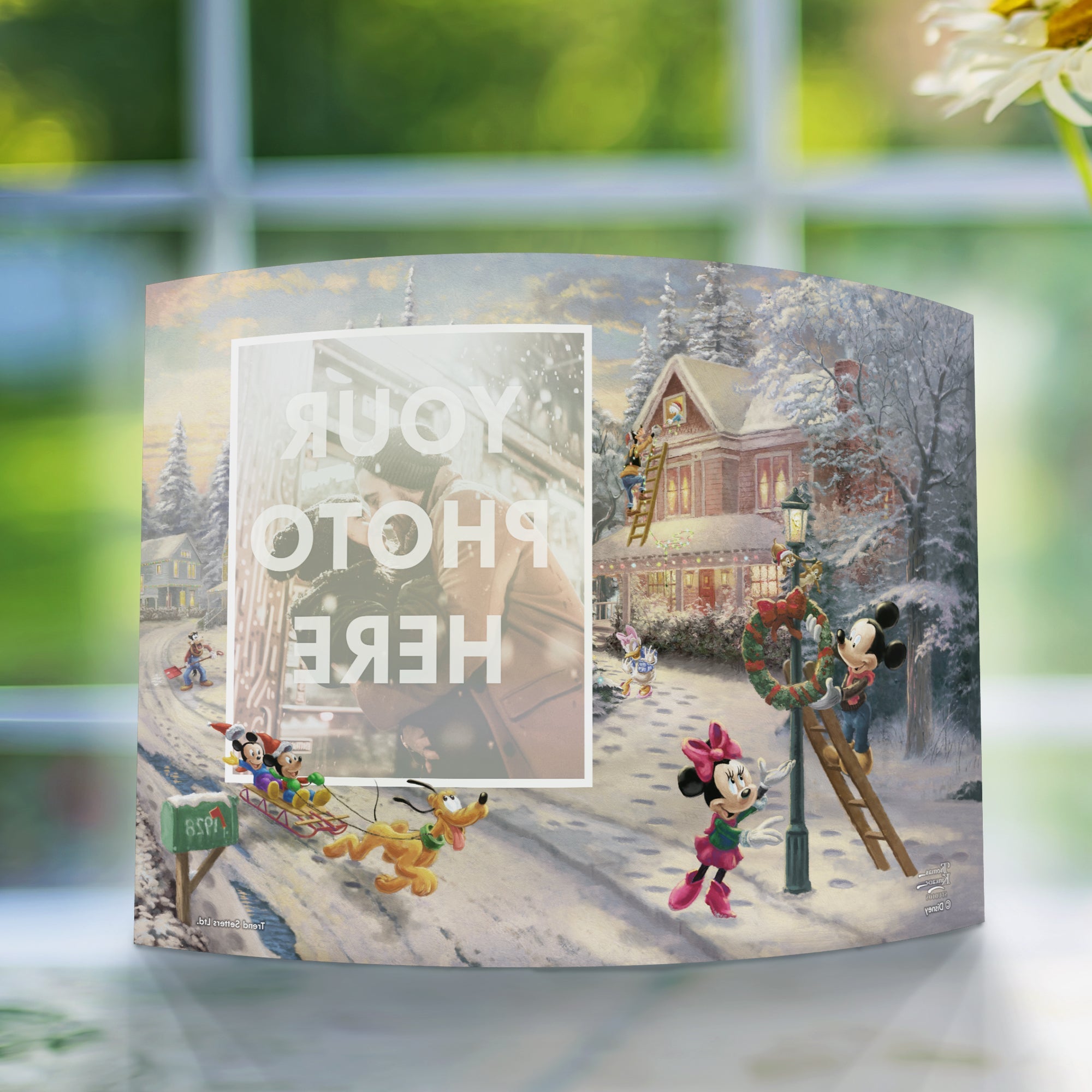 Disney (Mickey's Victorian Christmas - Add Your Photo!) 10" x 7" Curved Acrylic Print ACPU1007CUR500