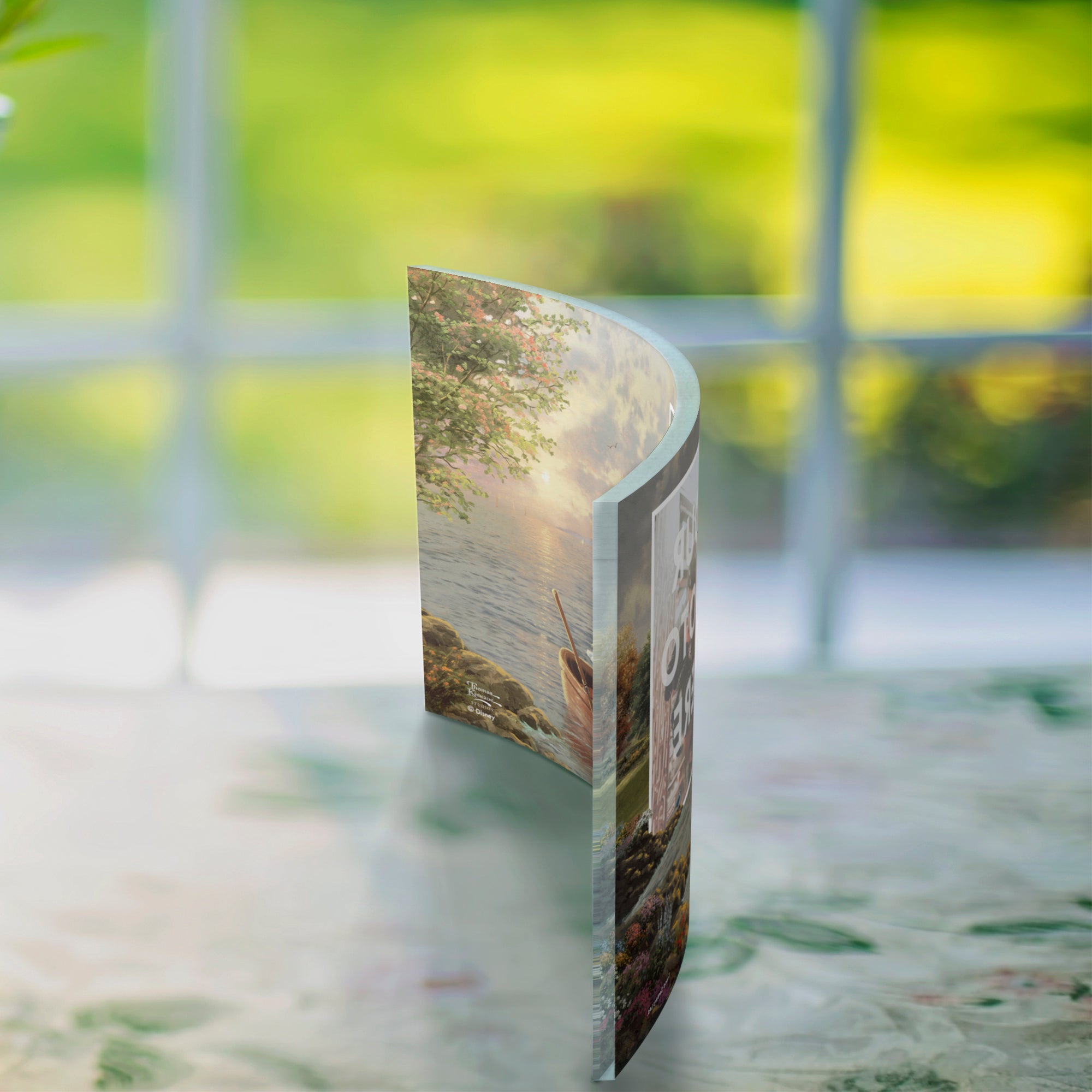 Disney (Mickey and Minnie Lighthouse Cove - Add Your Photo!) 10" x 7" Curved Acrylic Print ACPU1007CUR597