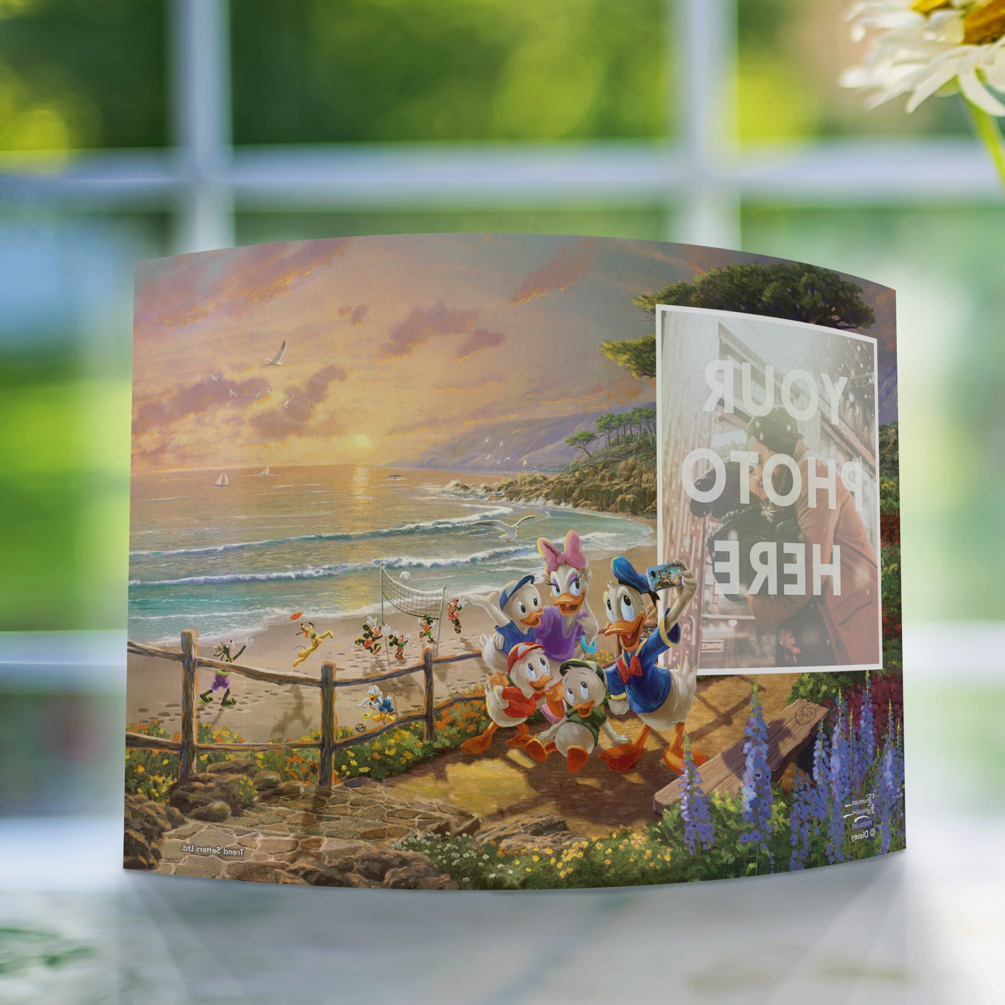 Disney (Donald and Daisy - A Duck Day Afternoon - Add Your Photo!) 10" x 7" Curved Acrylic Print ACPU1007CUR617