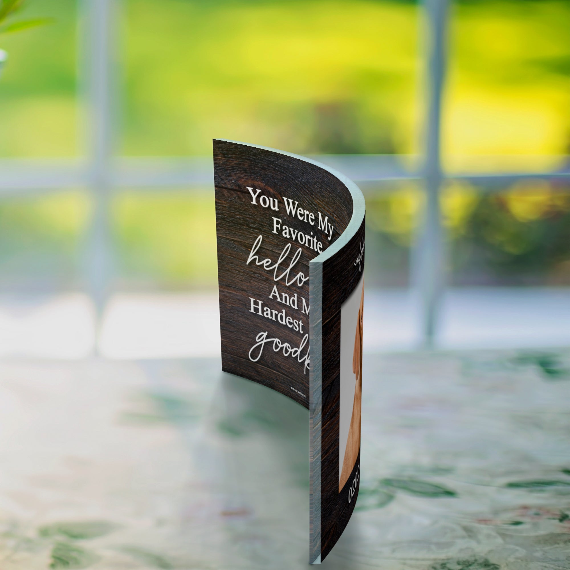 Pet Collection (Pet Memorial- Personalized)  10" x 7" Curved Acrylic Print