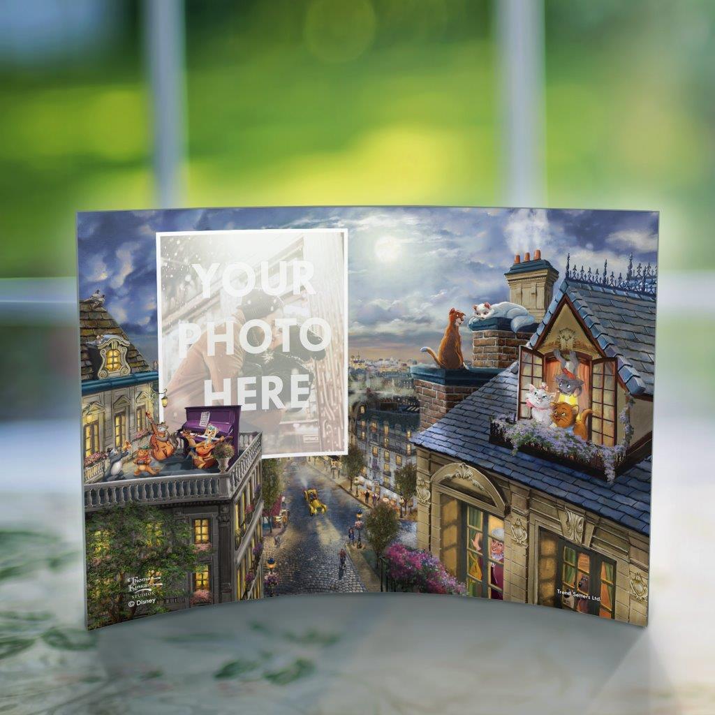 Disney (The Aristocats – Love Under the Moon) 10" x 7" Curved Acrylic Print Personalized Photo Upload ACPU1007CUR654