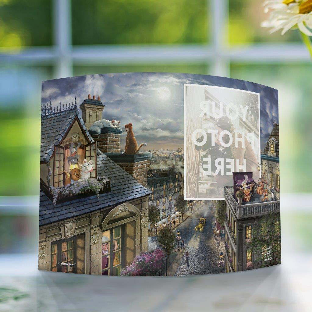 Disney (The Aristocats – Love Under the Moon) 10" x 7" Curved Acrylic Print Personalized Photo Upload ACPU1007CUR654