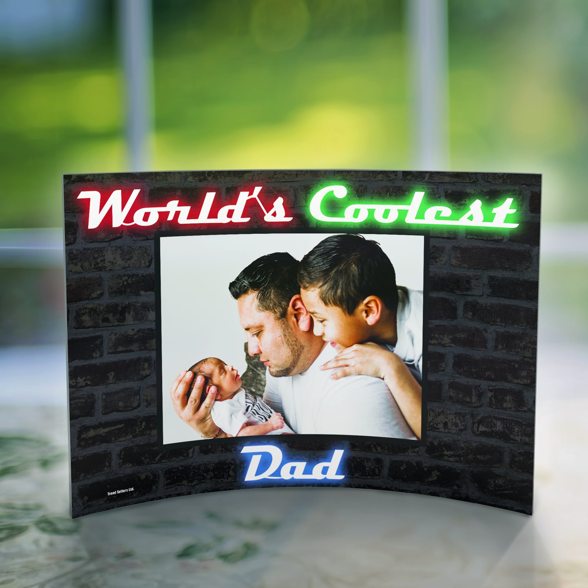 Father's Day Collection (World's Coolest Dad - Personalized)  10" x 7" Curved Acrylic Print