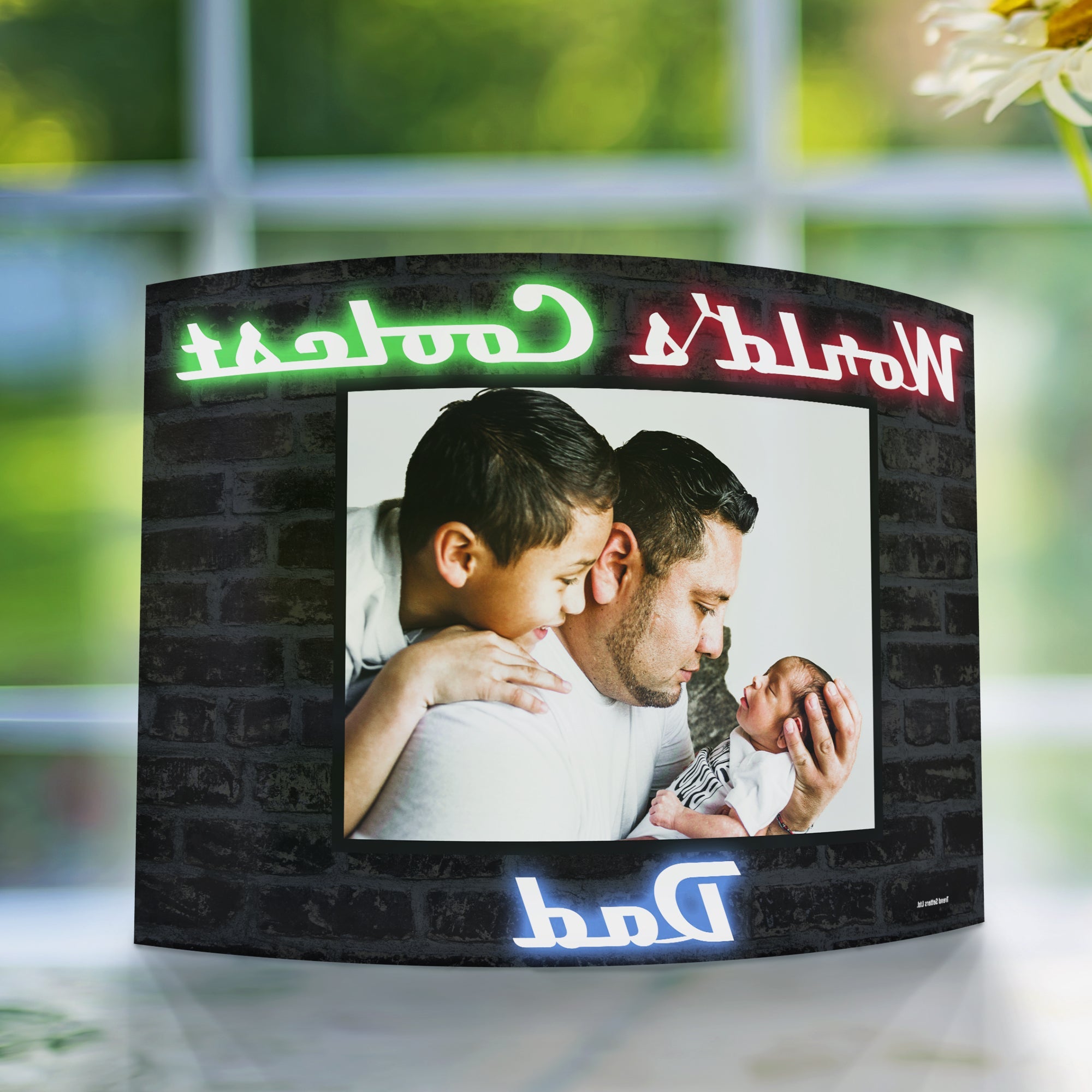 Father's Day Collection (World's Coolest Dad - Personalized)  10" x 7" Curved Acrylic Print