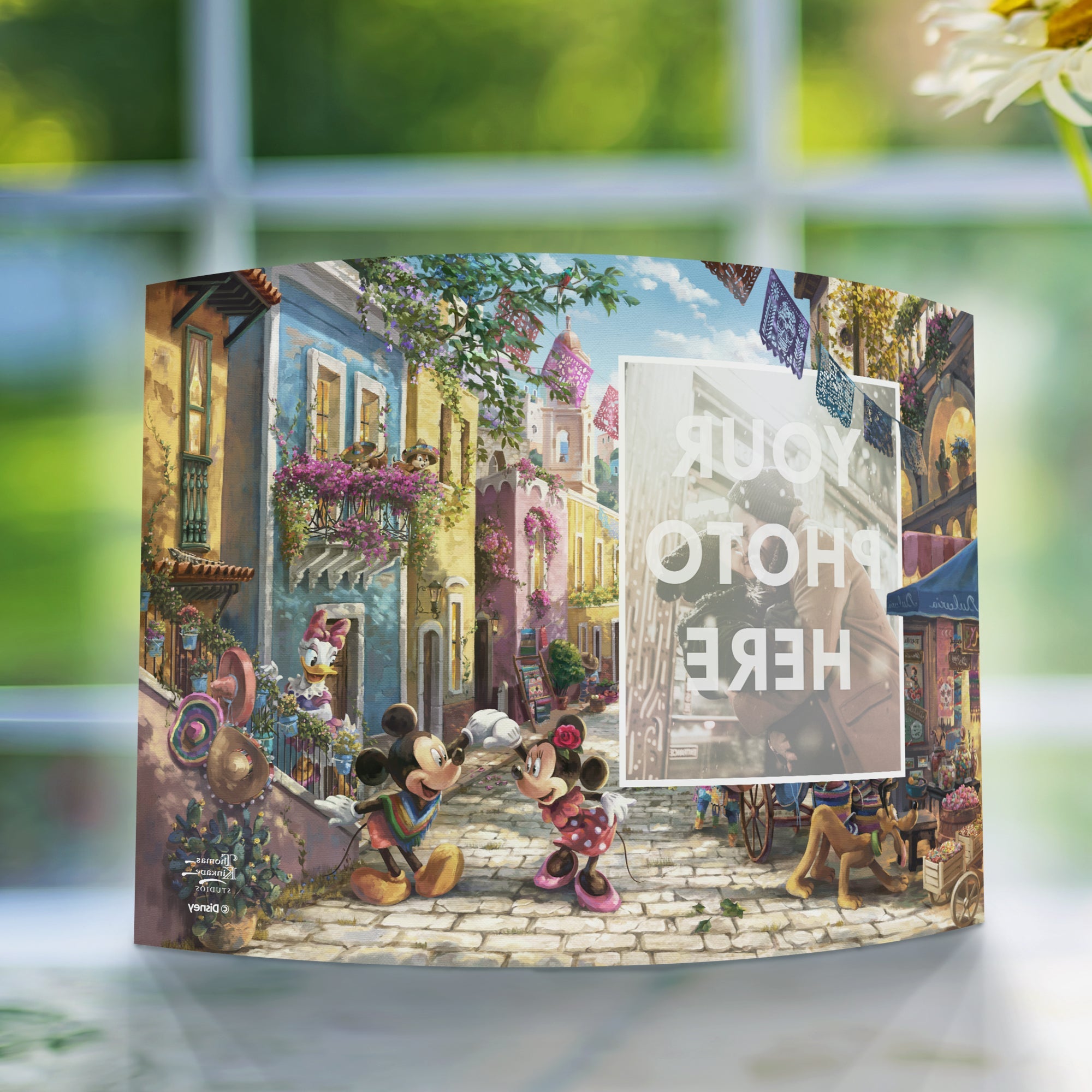 Disney (Mickey and Minnie in Mexico - Add Your Photo!) 10" x 7" Curved Acrylic Print ACPU1007CUR692