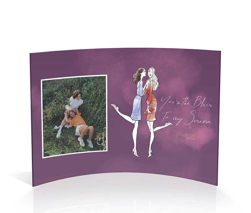 Gossip Girl (Blair to my Serena - Personalized)  10" x 7" Curved Acrylic Print