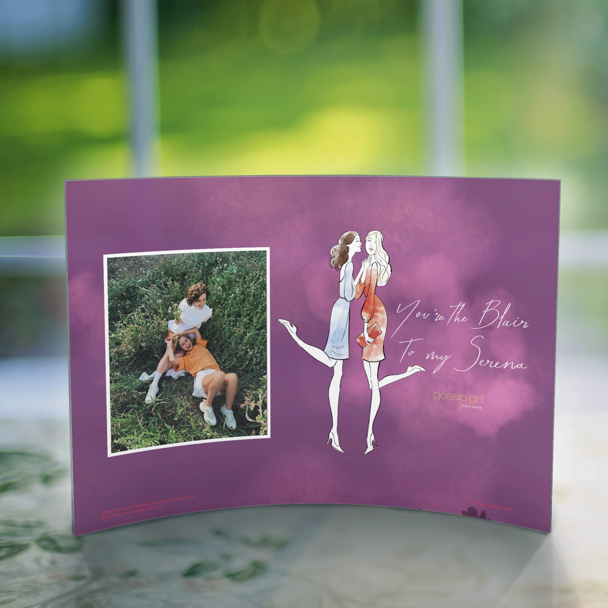 Gossip Girl (Blair to my Serena - Personalized)  10" x 7" Curved Acrylic Print