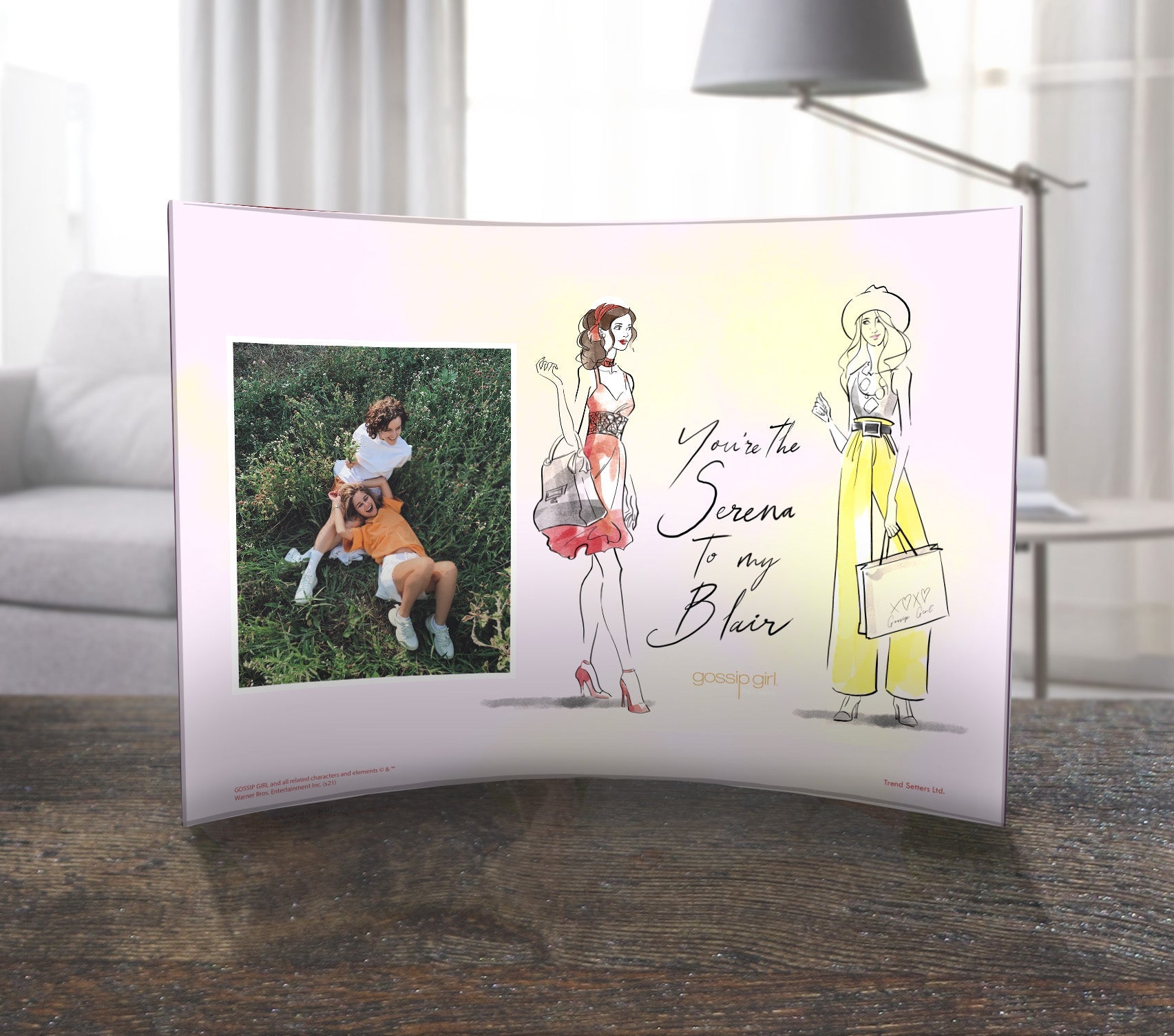 Gossip Girl (Serena to my Blair - Personalized)  10" x 7" Curved Acrylic Print