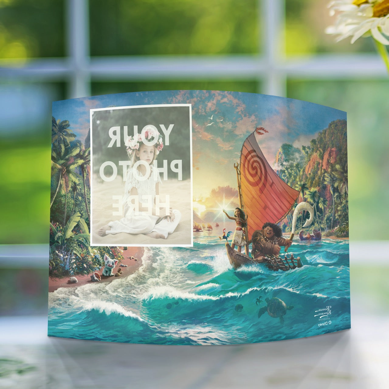 Disney (Moana) 10" x 7" Curved Acrylic Print Personalized Photo Upload ACPU1007CUR750