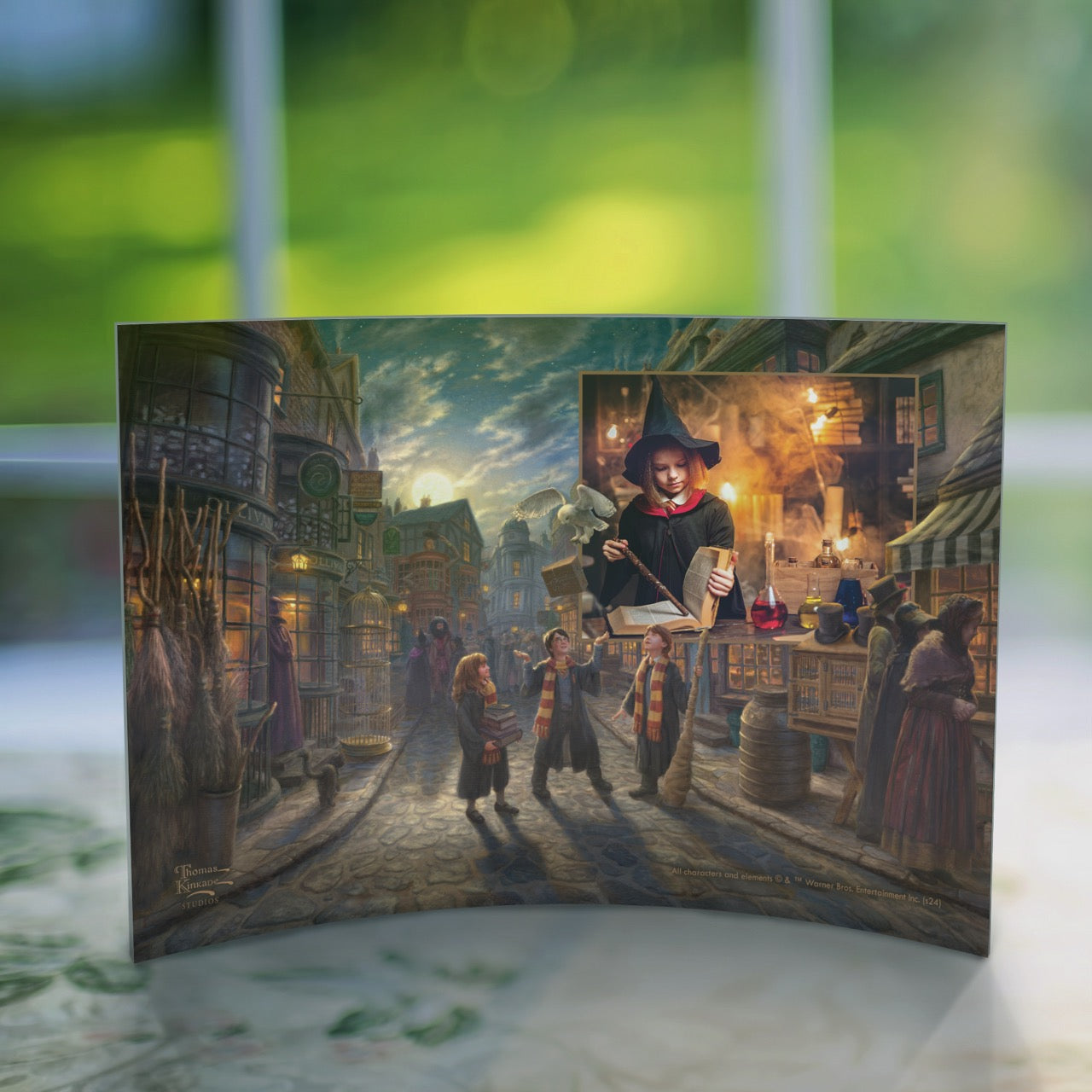 Harry Potter™ Thomas Kinkade Studios (Diagon Alley™ - Personalized) Curved Acrylic Print ACPU1007CUR825