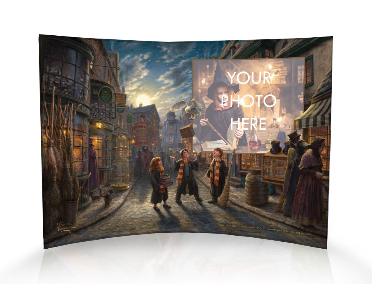 Harry Potter™ Thomas Kinkade Studios (Diagon Alley™ - Personalized) Curved Acrylic Print ACPU1007CUR825
