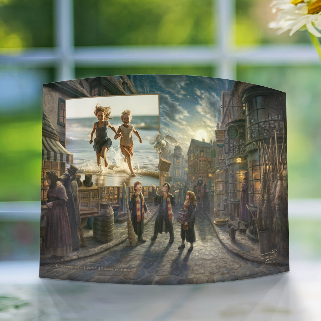 Harry Potter™ Thomas Kinkade Studios (Diagon Alley™ - Personalized) Curved Acrylic Print ACPU1007CUR825