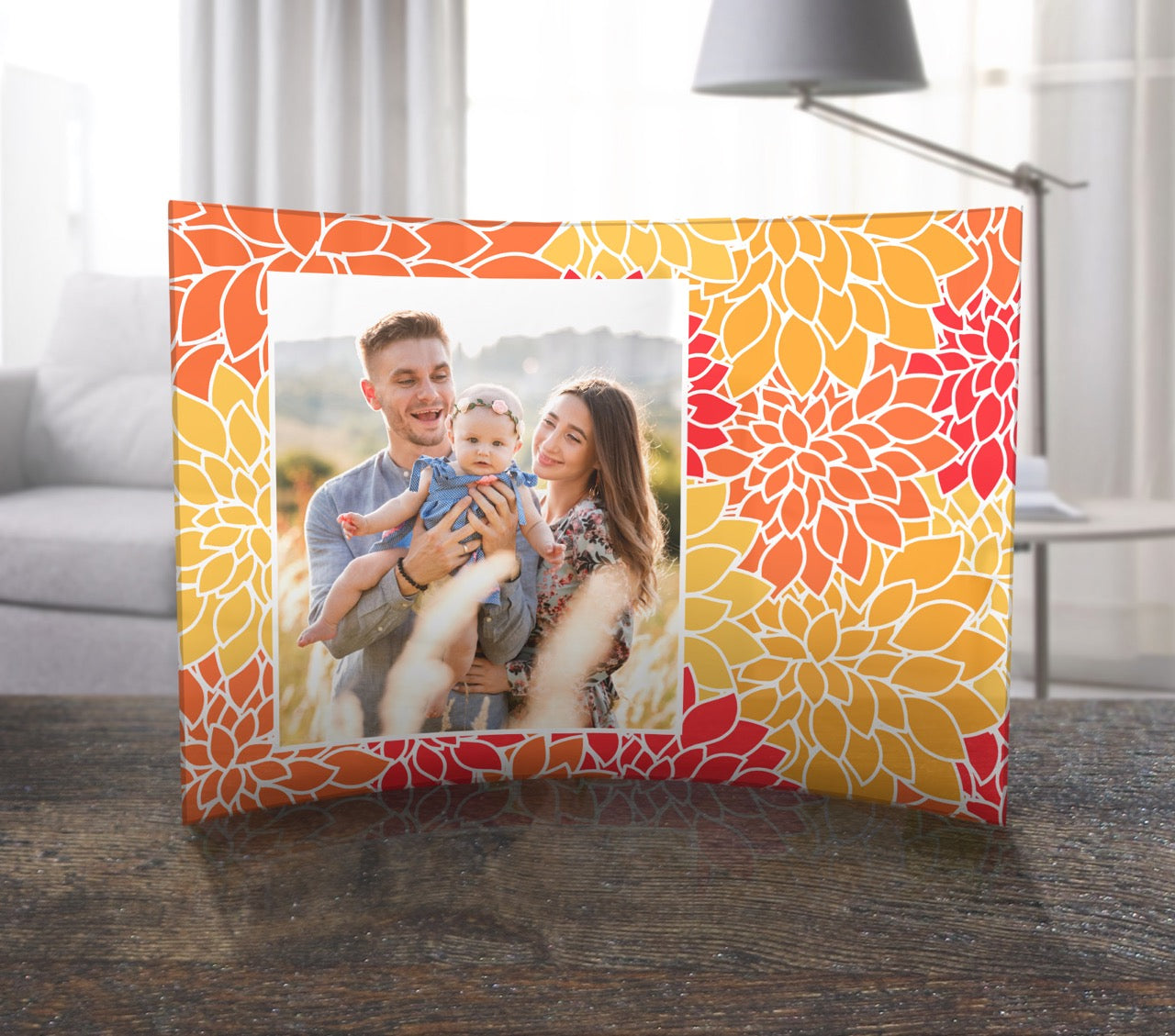 Trend Setters Original (Patterns - Left Photo Upload) 10 x 7 Curved Acrylic Print