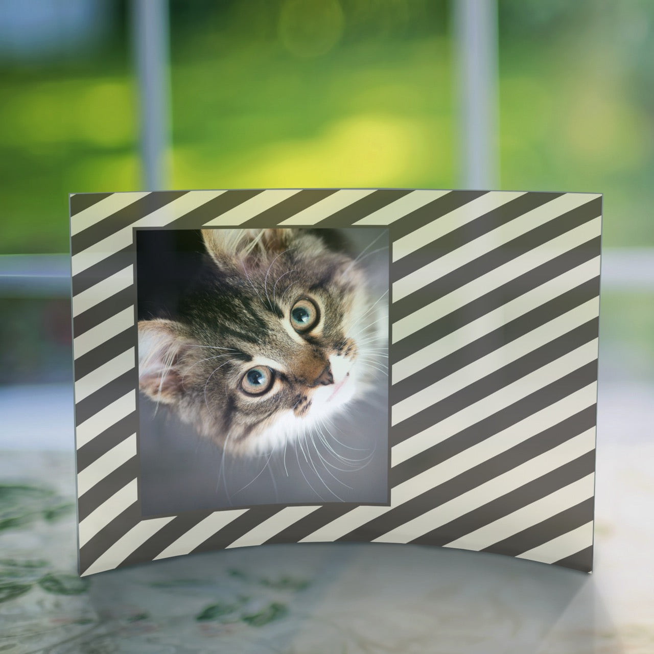 Trend Setters Original (Patterns - Left Photo Upload) 10 x 7 Curved Acrylic Print