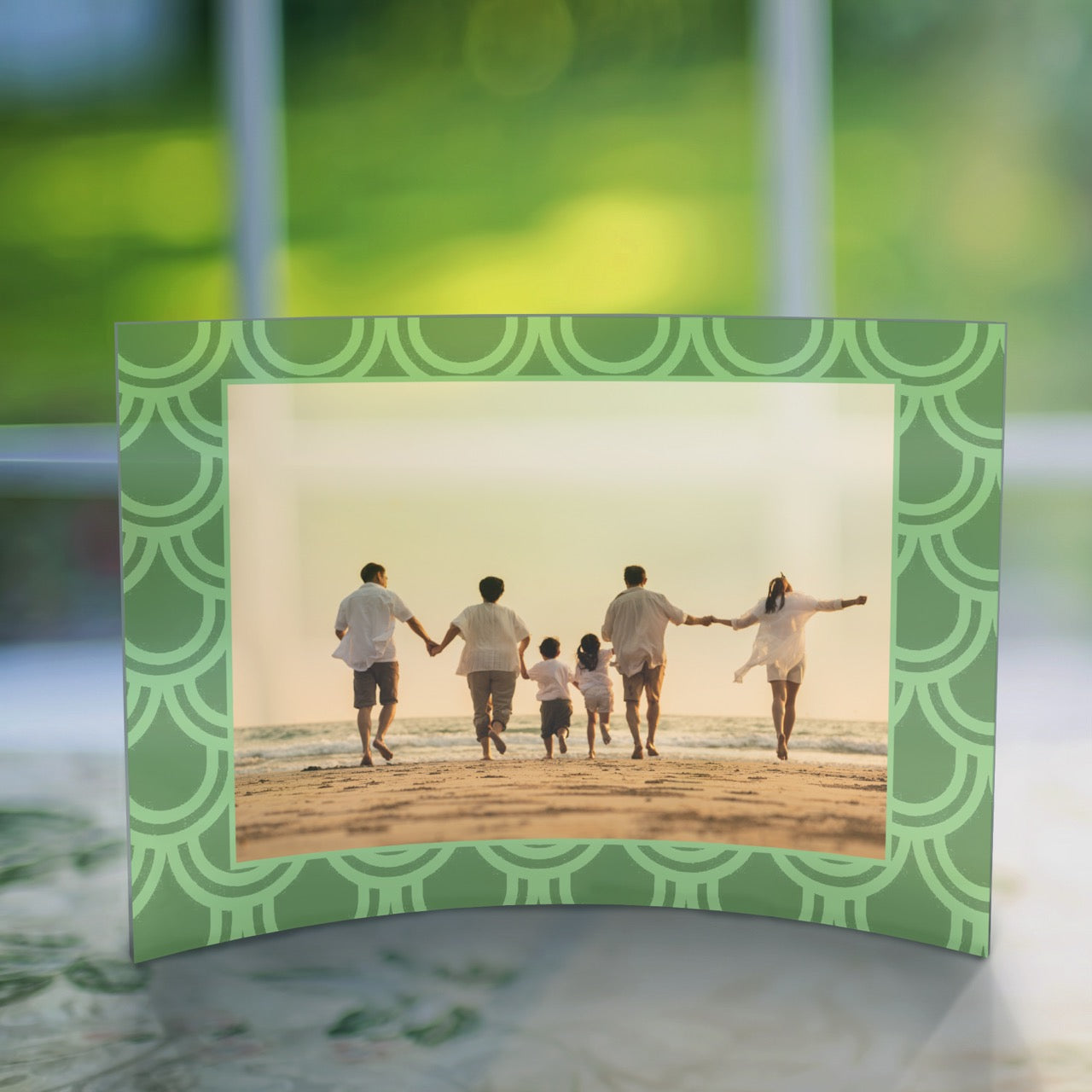 Trend Setters Original (Patterns - Center Photo Upload) 10 x 7 Curved Acrylic Print