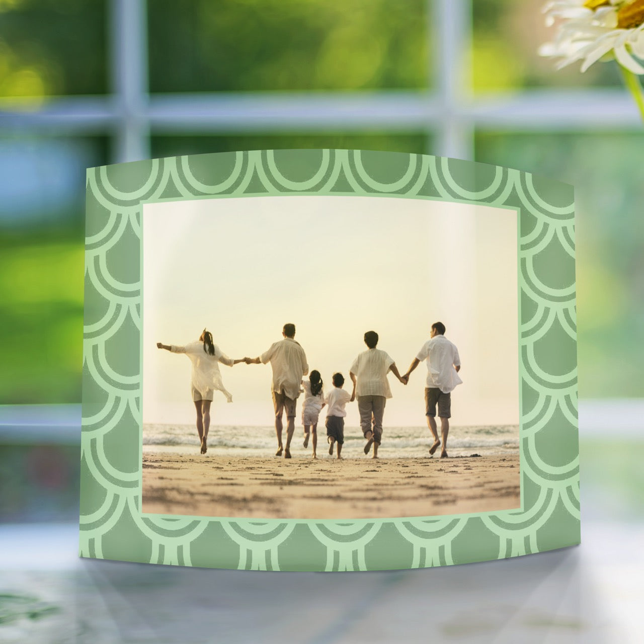 Trend Setters Original (Patterns - Center Photo Upload) 10 x 7 Curved Acrylic Print