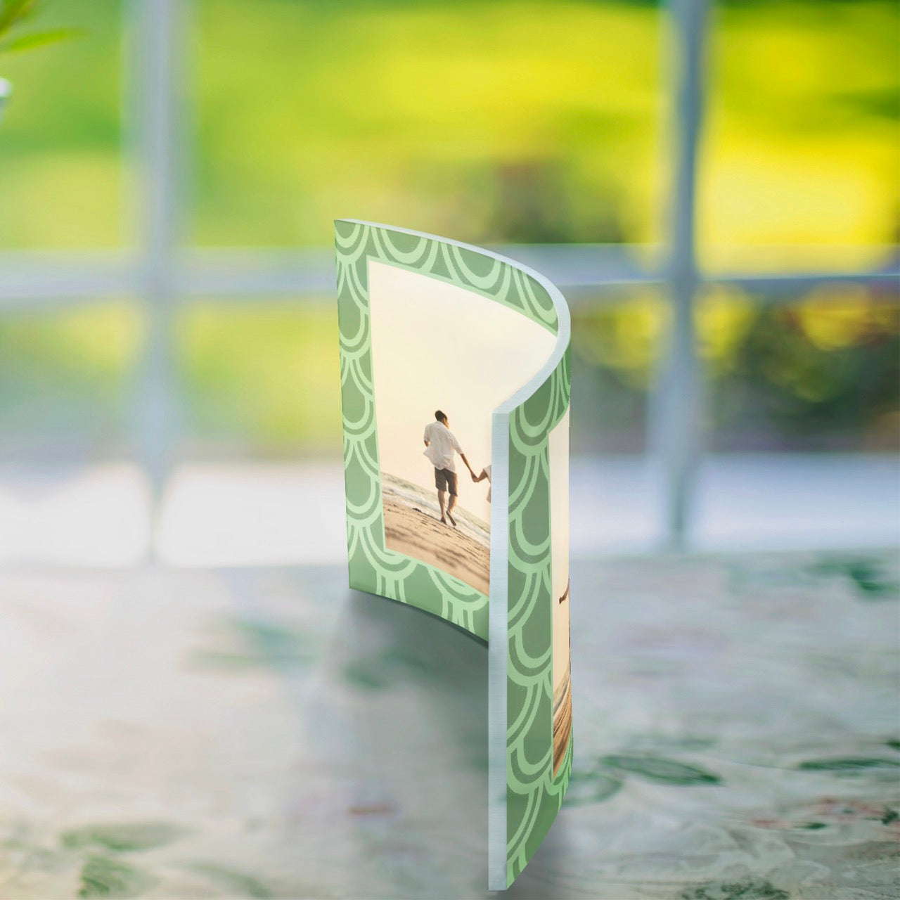 Trend Setters Original (Patterns - Center Photo Upload) 10 x 7 Curved Acrylic Print