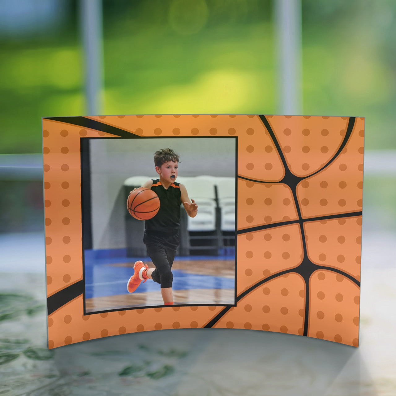 Trend Setters Original (Sports - Left Photo Upload) 10 x 7 Curved Acrylic Print