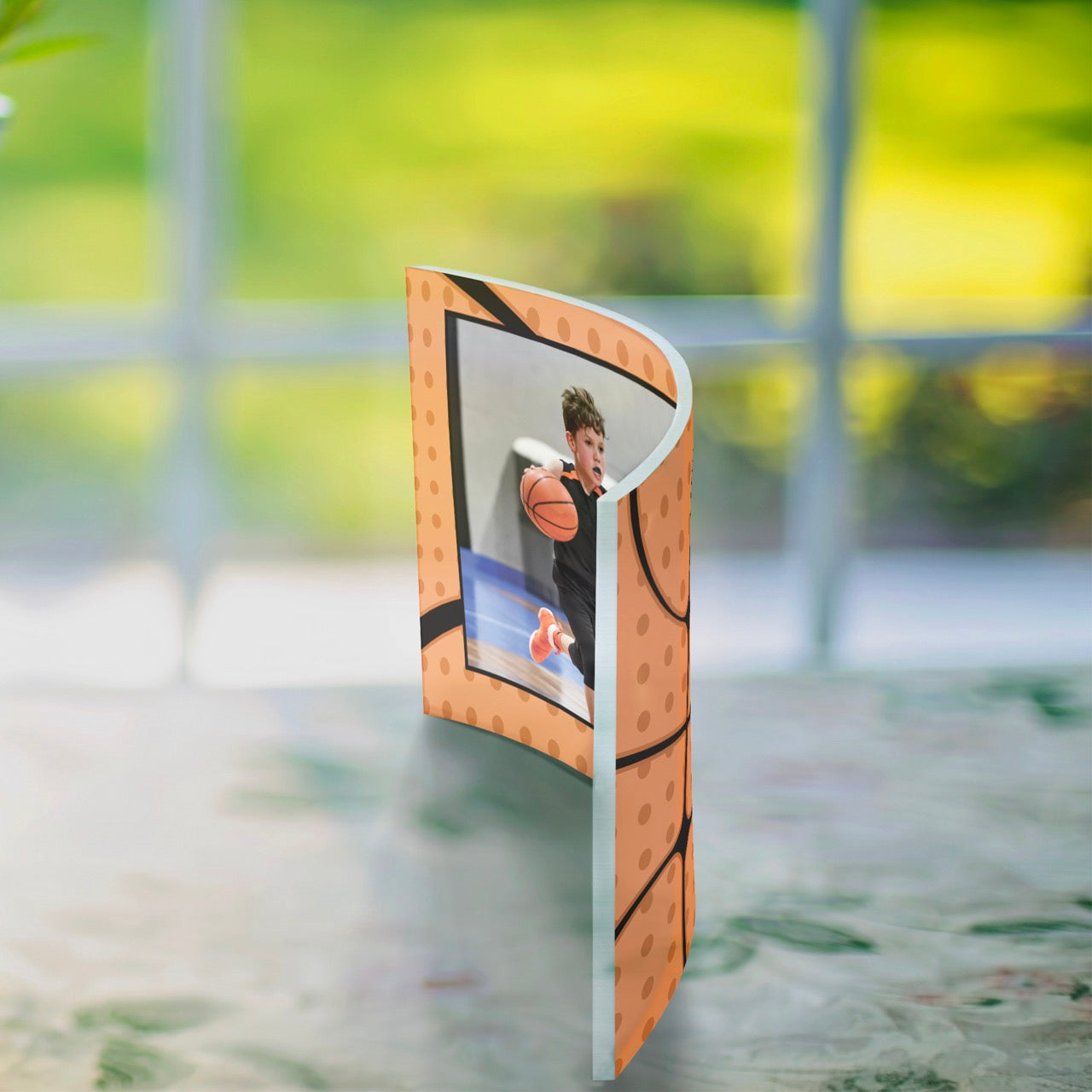 Trend Setters Original (Sports - Left Photo Upload) 10 x 7 Curved Acrylic Print