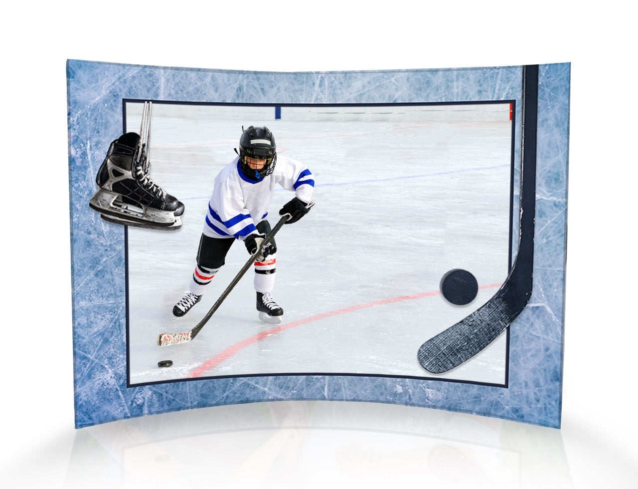 Trend Setters Original (Sports - Center Photo Upload) 10 x 7 Curved Acrylic Print