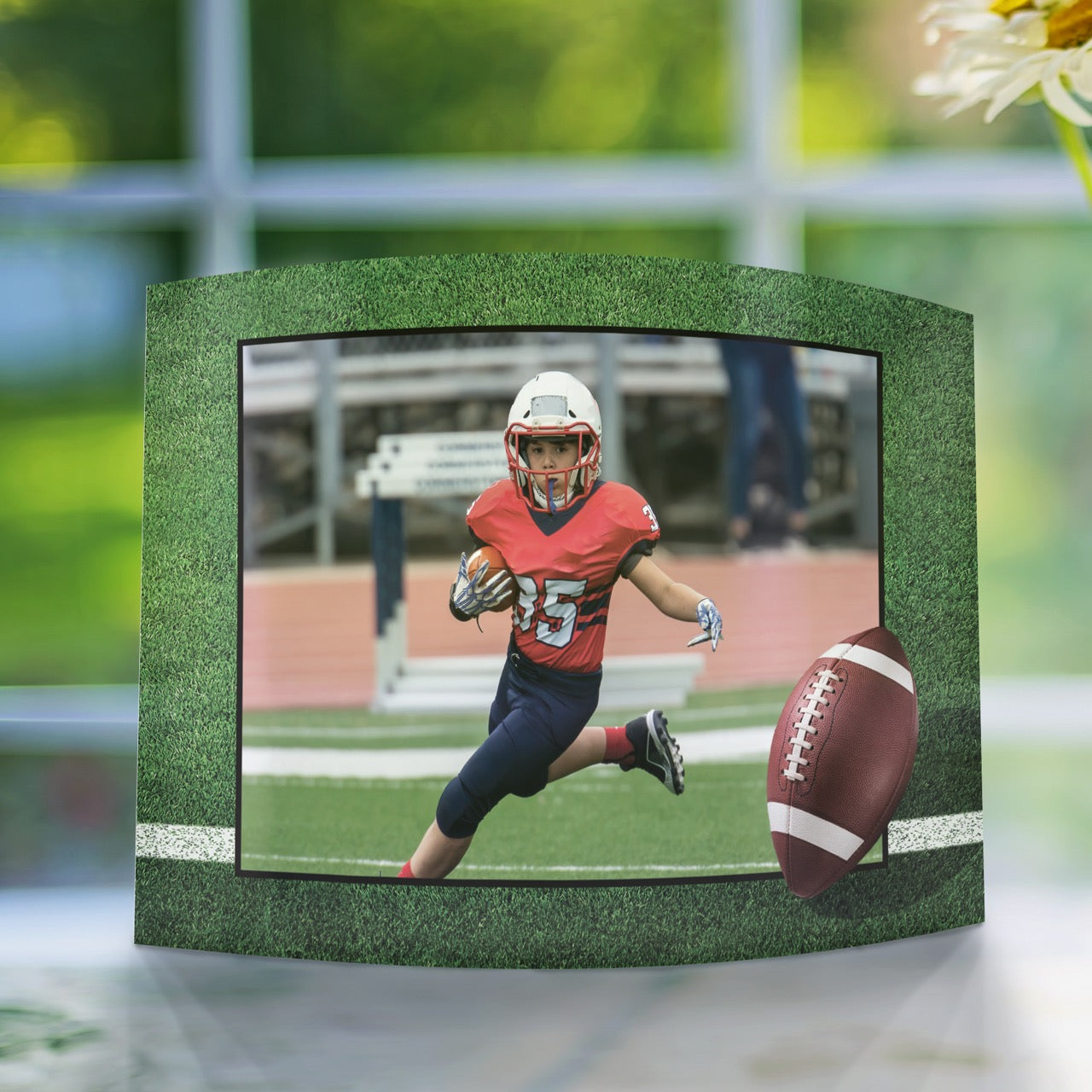 Trend Setters Original (Sports - Center Photo Upload) 10 x 7 Curved Acrylic Print