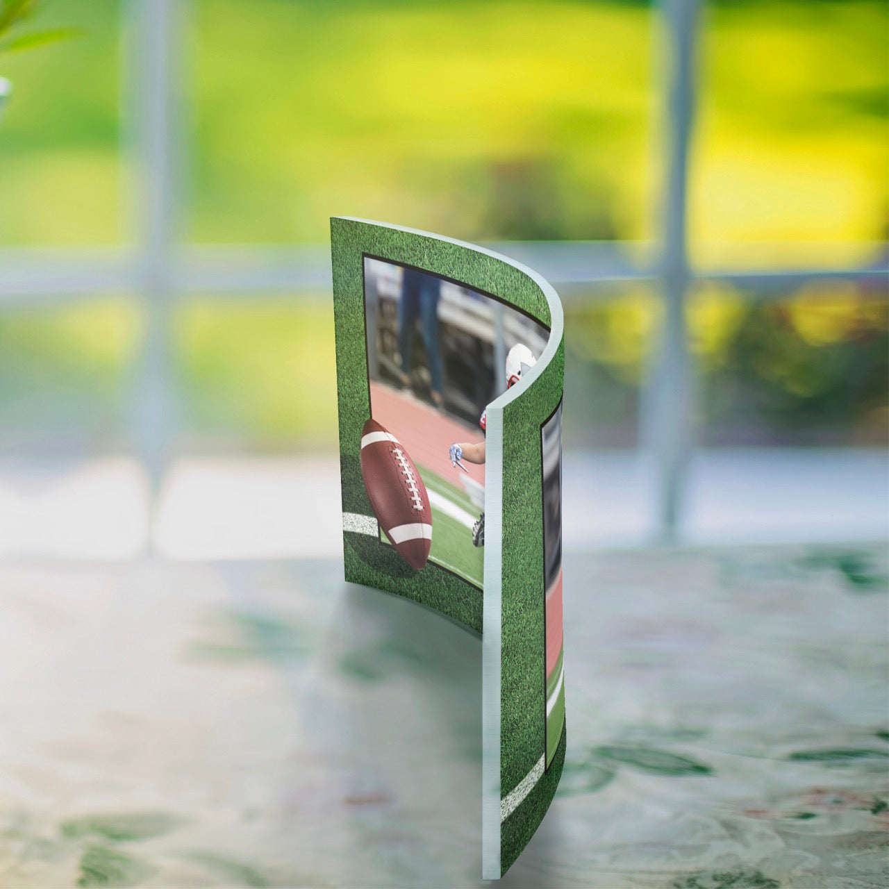 Trend Setters Original (Sports - Center Photo Upload) 10 x 7 Curved Acrylic Print