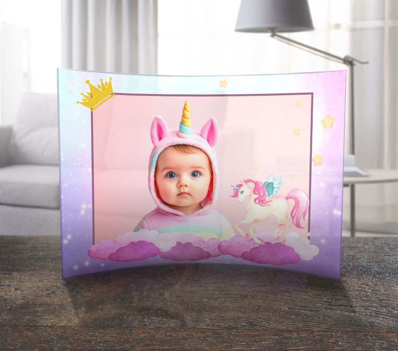 Trend Setters Original (Interests - Center Photo Upload) 10" x 7" Curved Acrylic Print