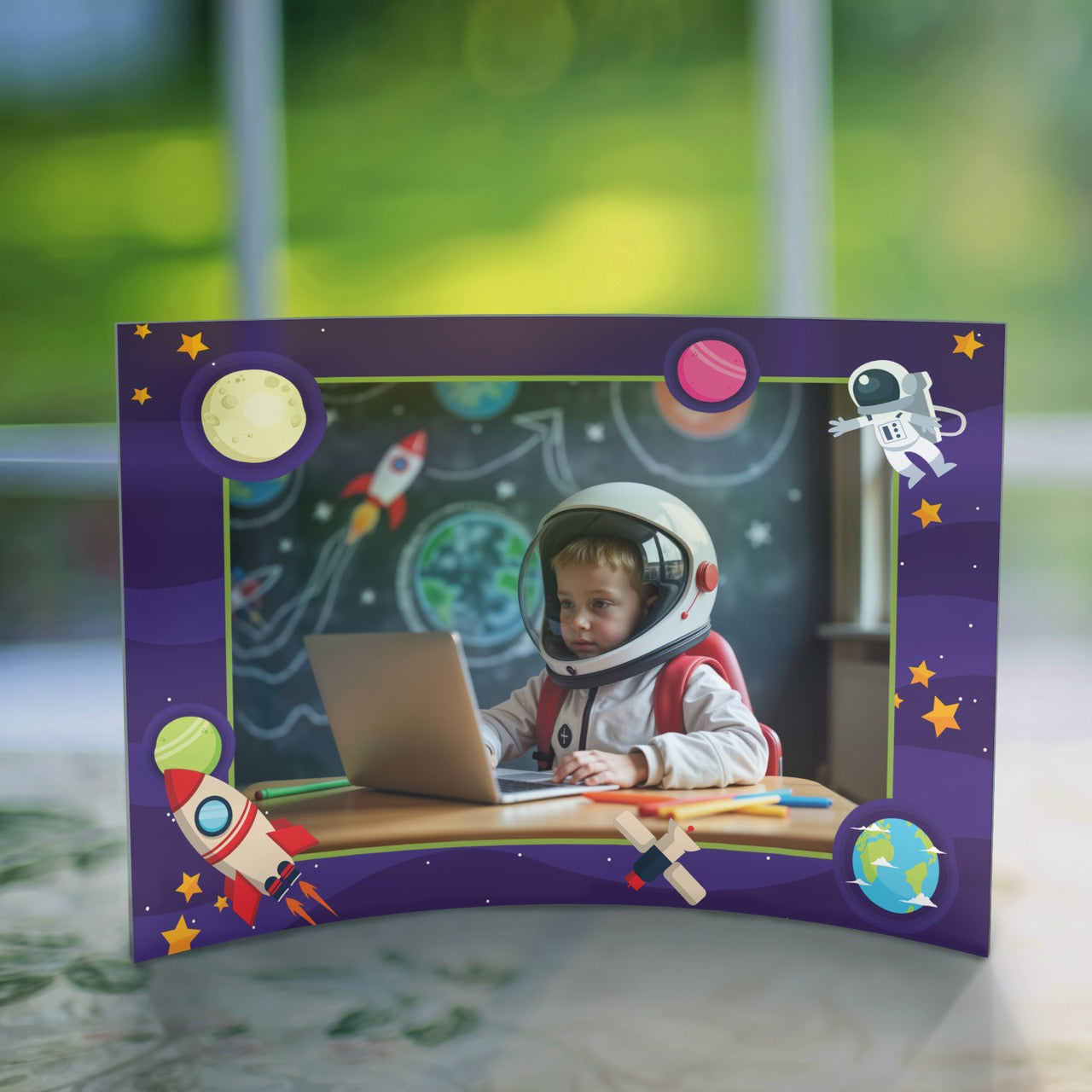 Trend Setters Original (Interests - Center Photo Upload) 10" x 7" Curved Acrylic Print