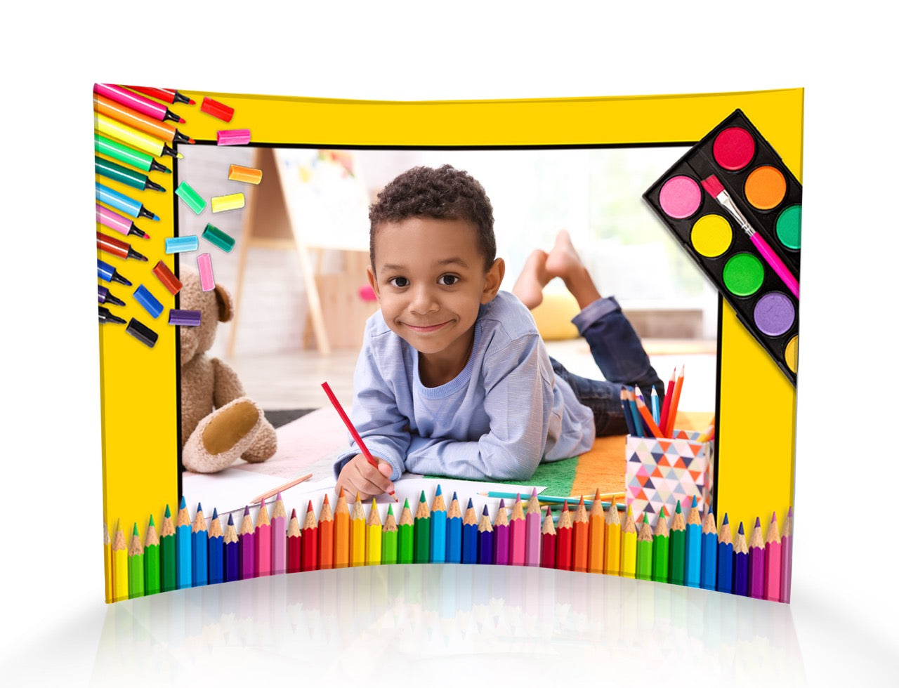 Trend Setters Original (Interests - Center Photo Upload) 10" x 7" Curved Acrylic Print