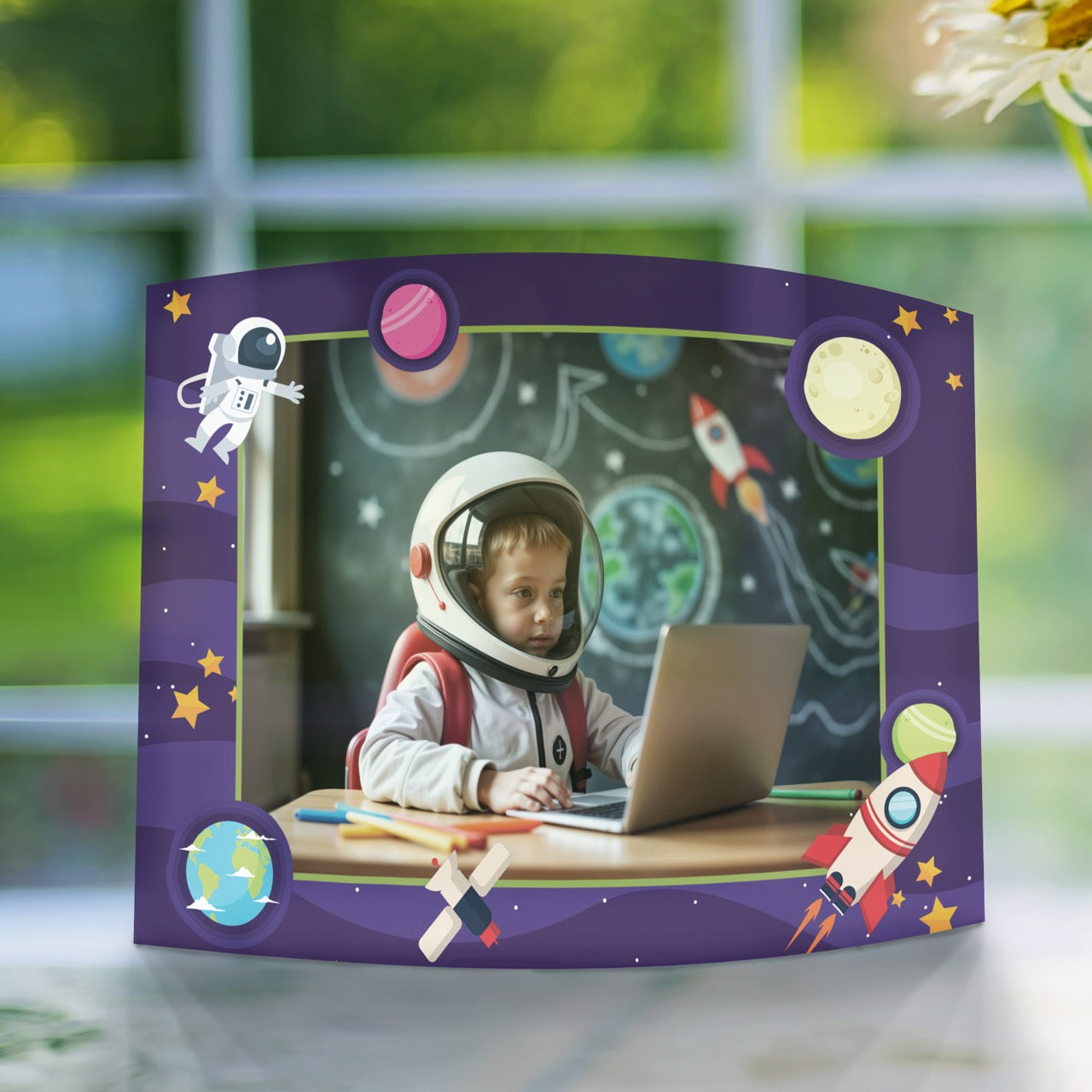 Trend Setters Original (Interests - Center Photo Upload) 10" x 7" Curved Acrylic Print