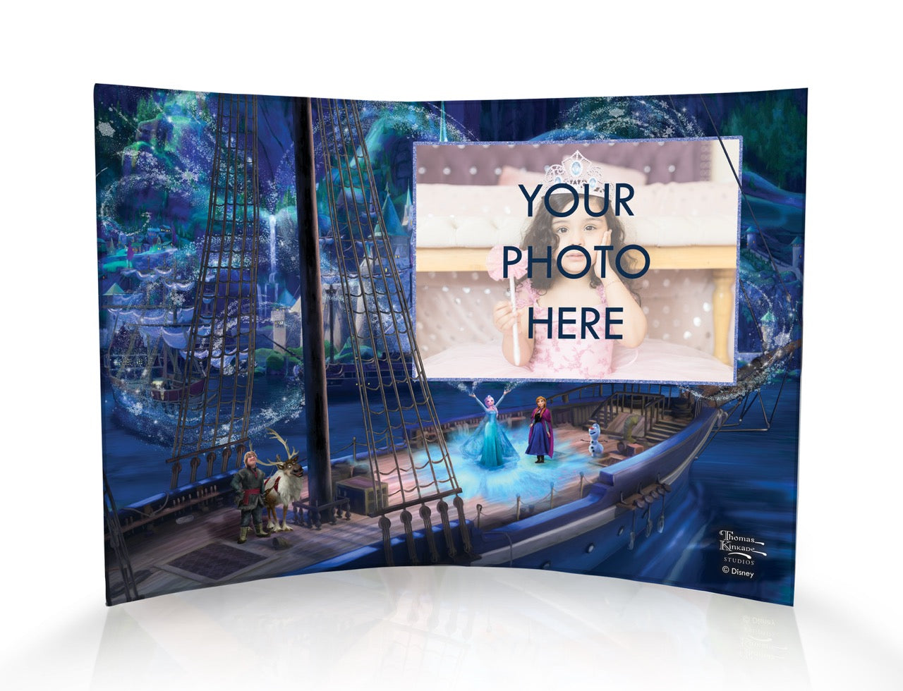 Disney (Frozen – Love and Magic) 10" x 7" Curved Acrylic Print Personalized Photo Upload ACPU1007CUR873