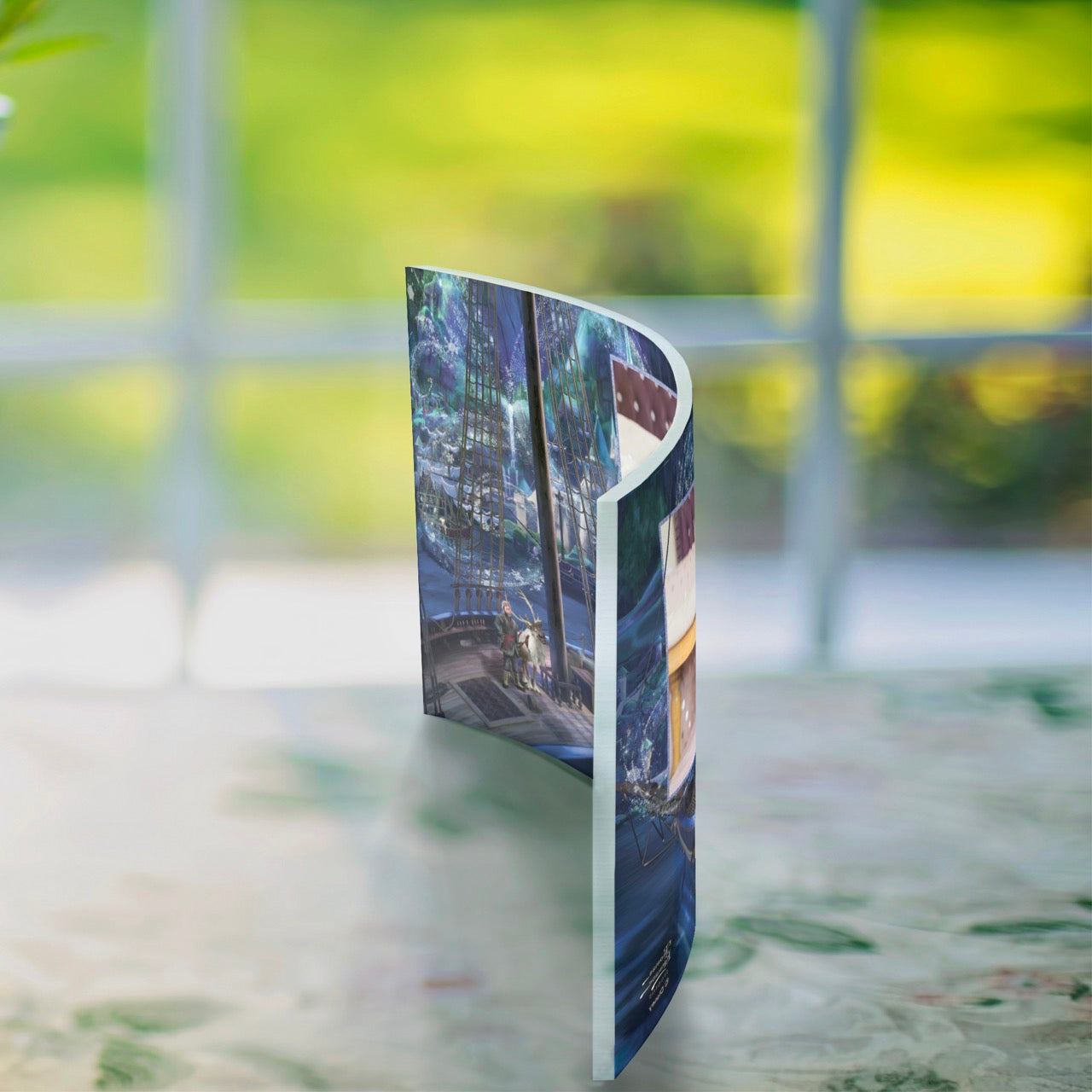 Disney (Frozen – Love and Magic) 10" x 7" Curved Acrylic Print Personalized Photo Upload ACPU1007CUR873