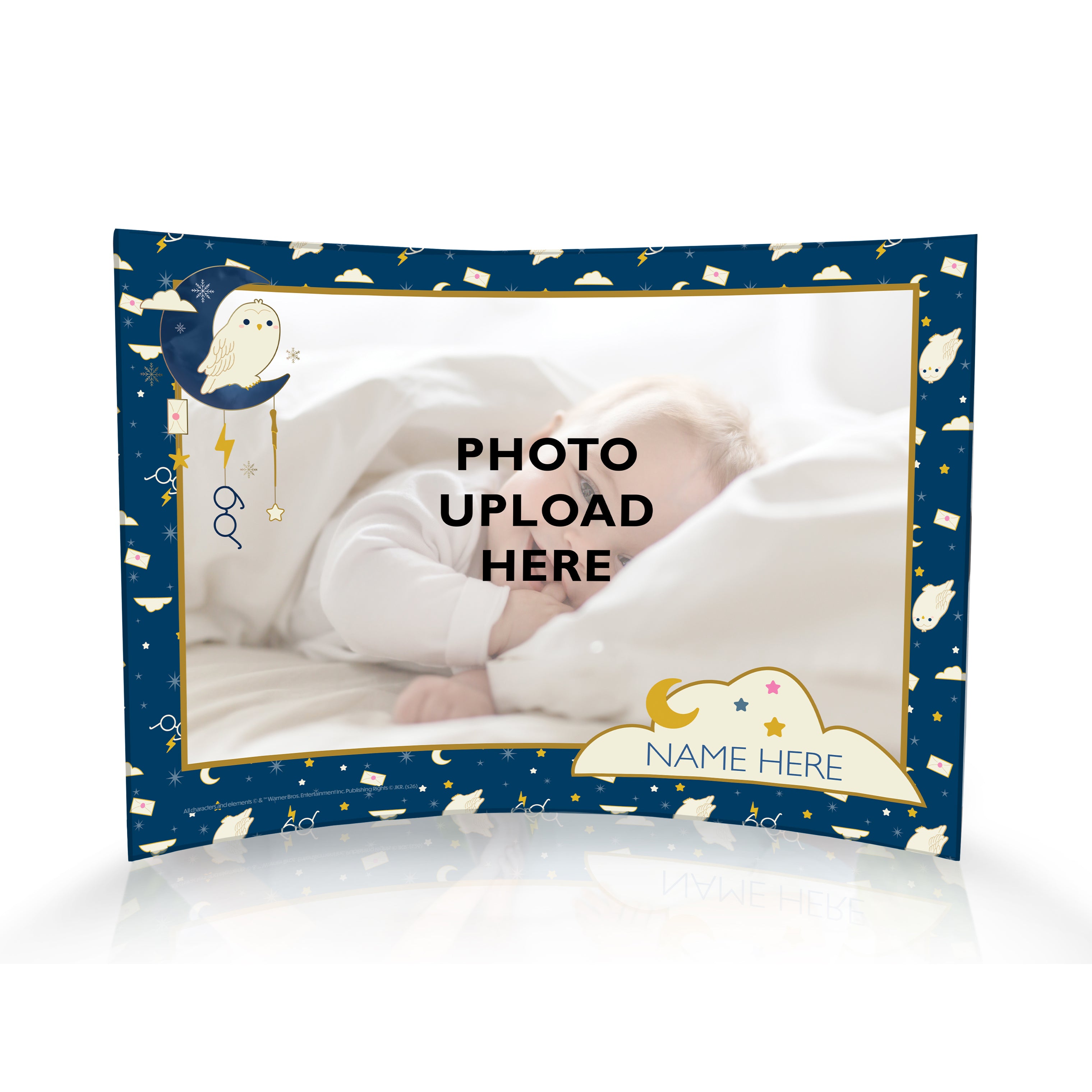 Harry Potter (Hogwarts Charm) 10" x 7" Curved Acrylic Print Personalized Photo Upload & Name ACPU1007CUR888