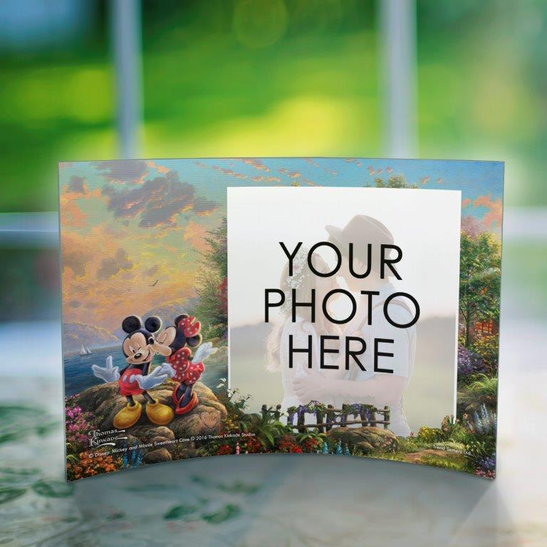 Disney (Mickey and Minnie Sweetheart Cove - Personalized) 10" x 7" Curved Acrylic Print ACPU1007CUR136