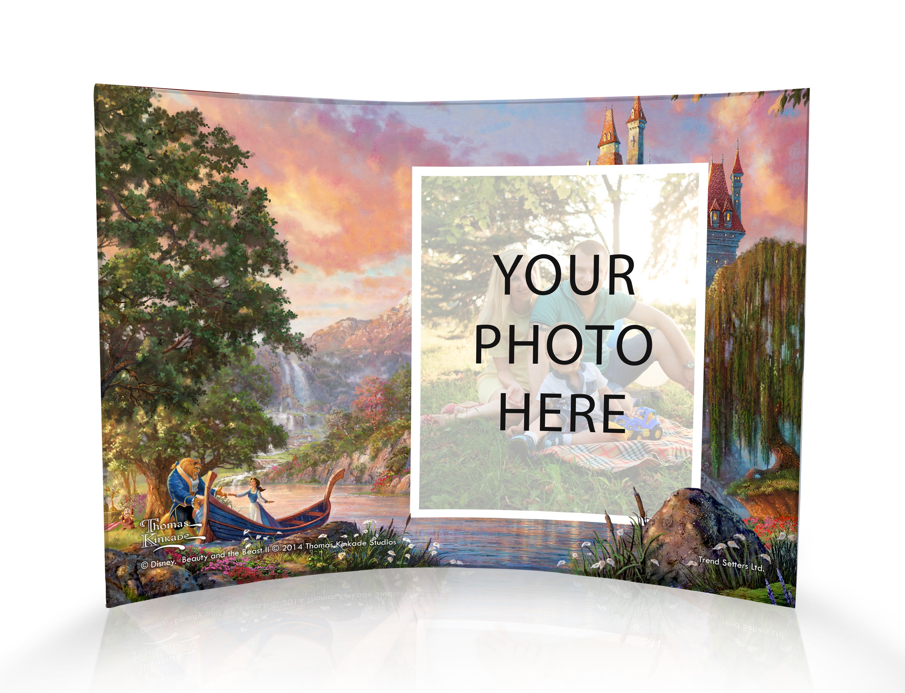 Disney (Beauty and the Beast II - Personalized) 10" x 7" Curved Acrylic Print ACPU1007CUR392