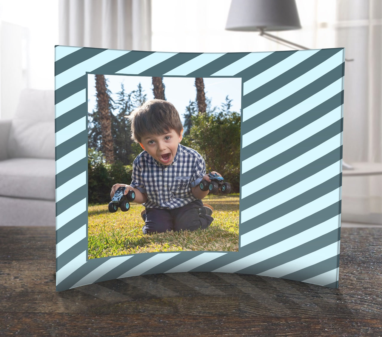 Trend Setters Original (Patterns - Left Photo Upload) 12 x 10 Curved Acrylic Print