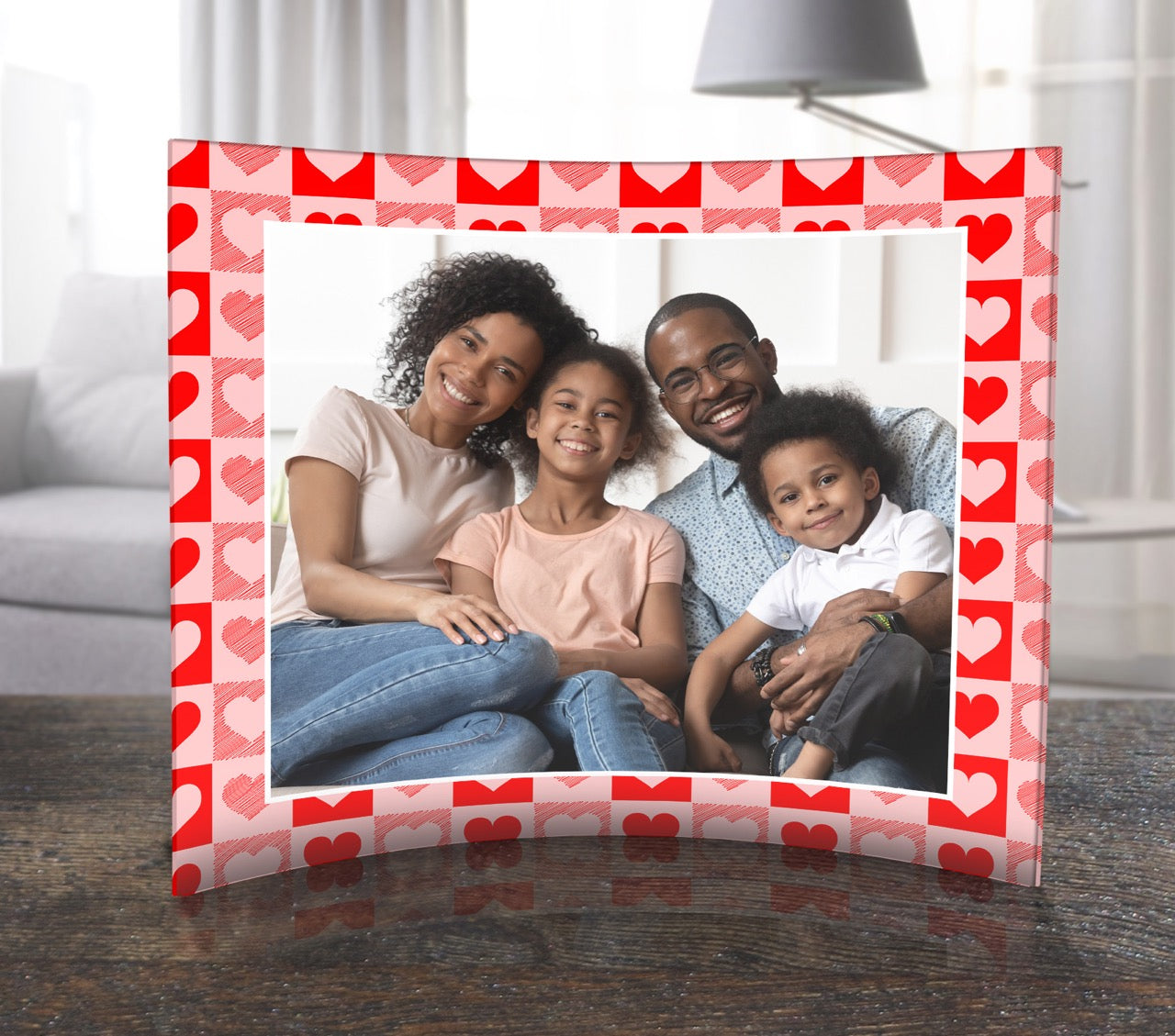 Trend Setters Original (Patterns - Center Photo Upload) 12 x10 Curved Acrylic Print