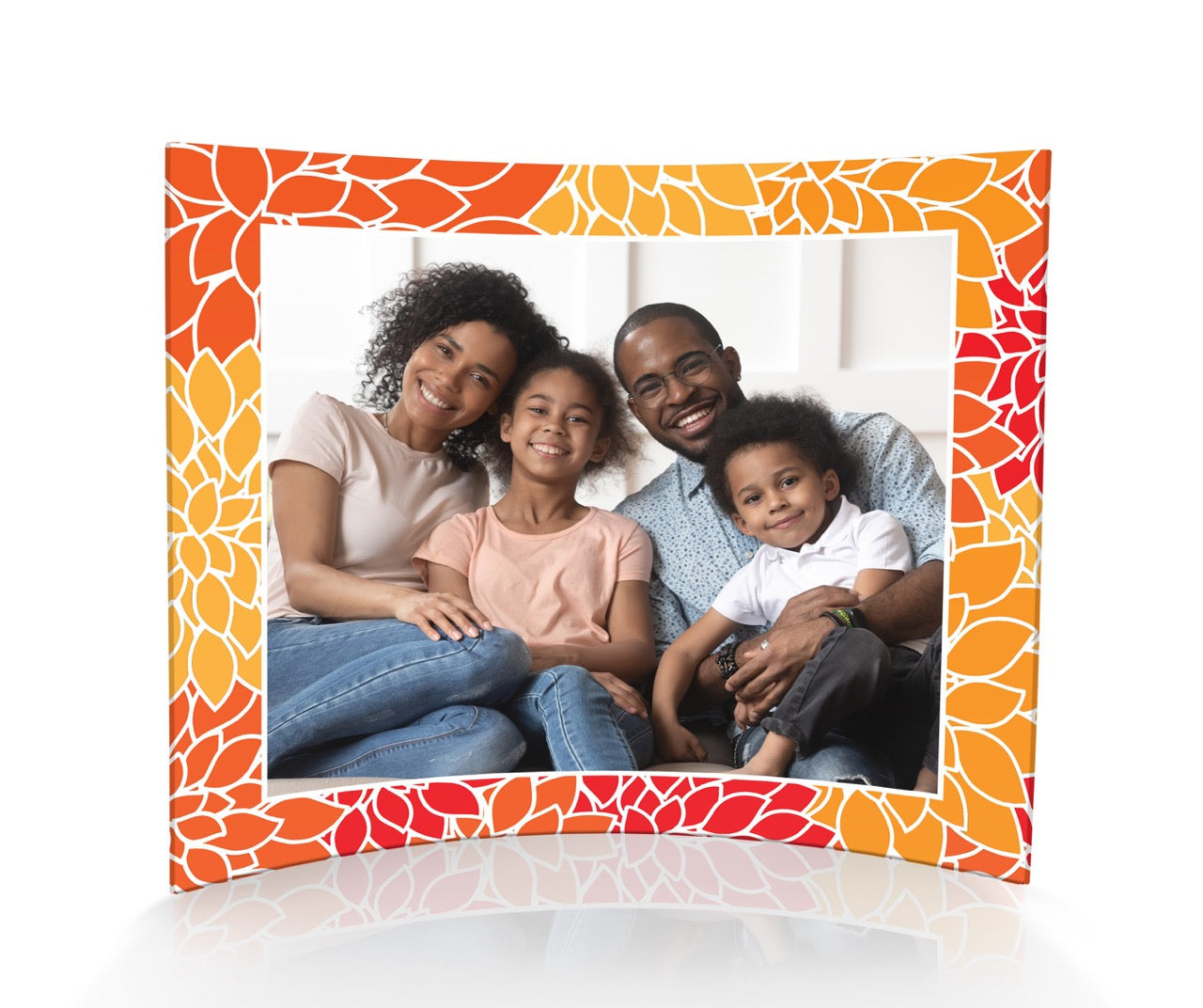 Trend Setters Original (Patterns - Center Photo Upload) 12 x10 Curved Acrylic Print