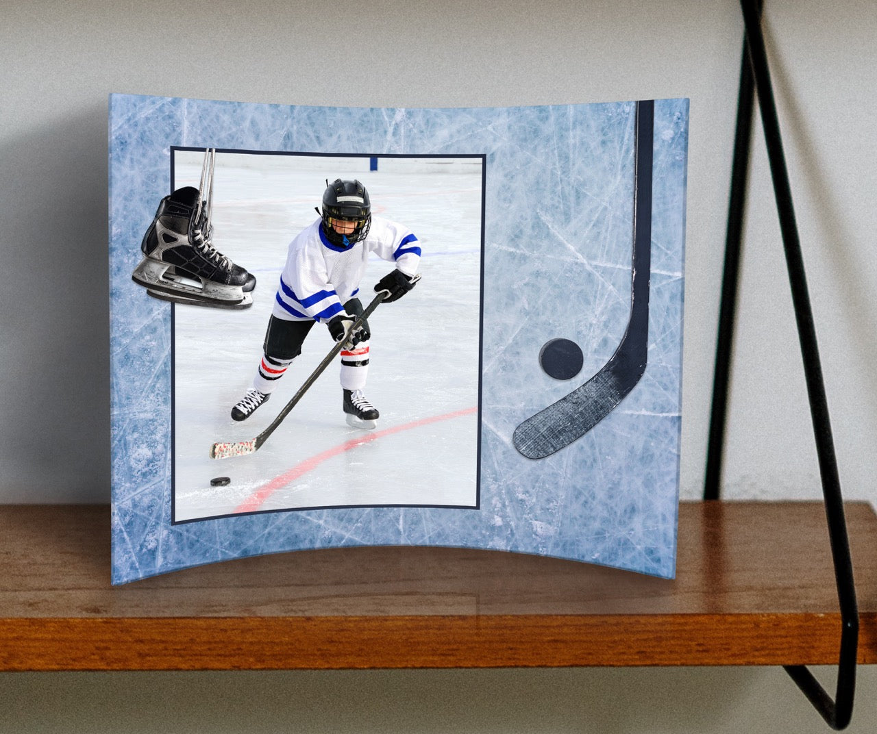 Trend Setters Original (Sports - Left Photo Upload) 12 x 10 Curved Acrylic Print