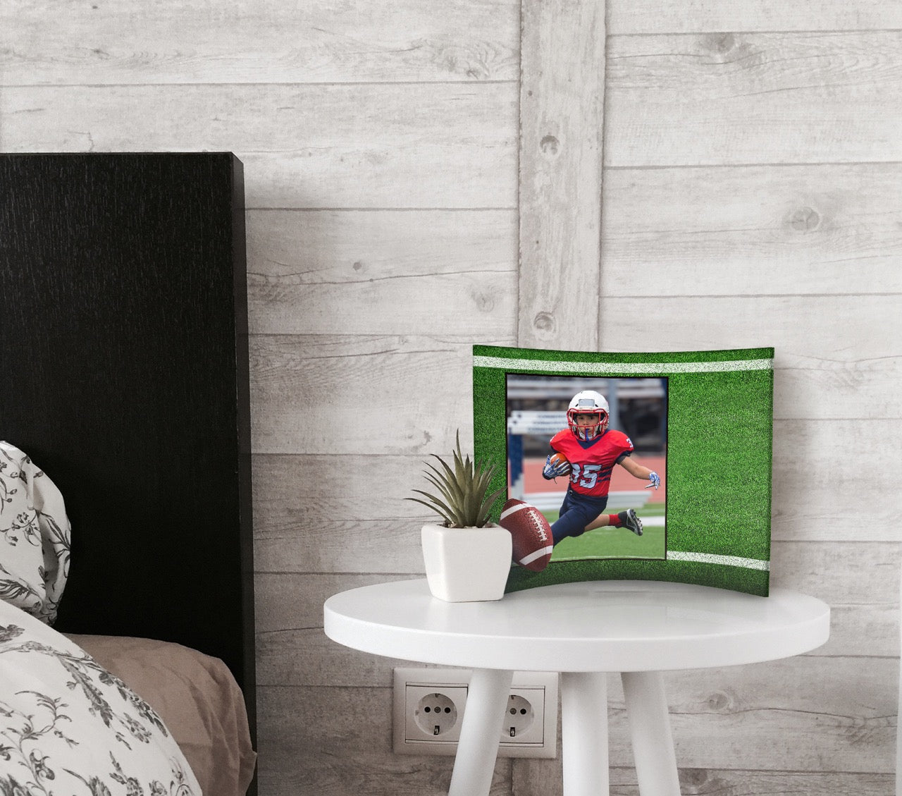 Trend Setters Original (Sports - Left Photo Upload) 12 x 10 Curved Acrylic Print