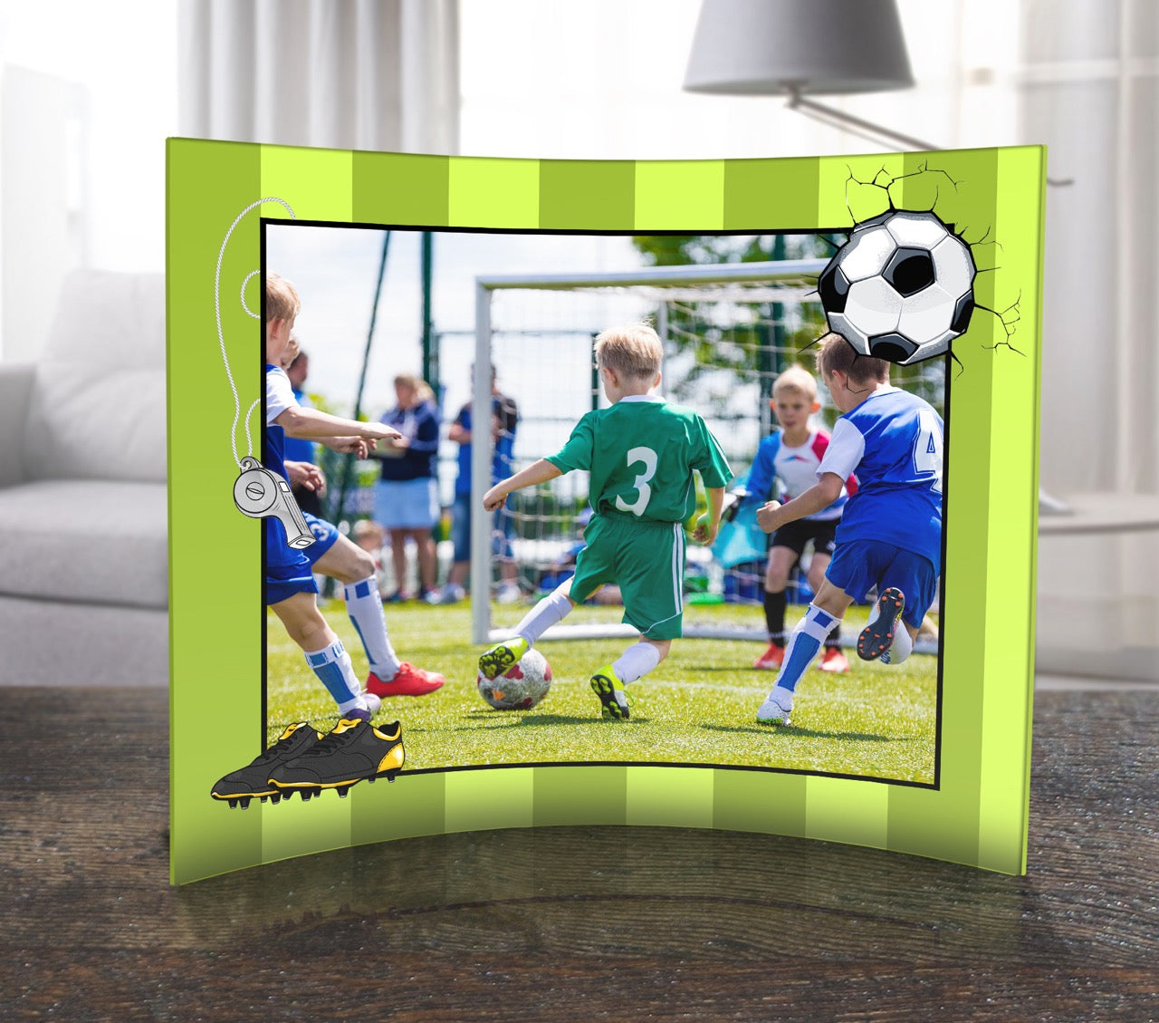 Trend Setters Original (Sports - Center Photo Upload) 12 x 10 Curved Acrylic Print