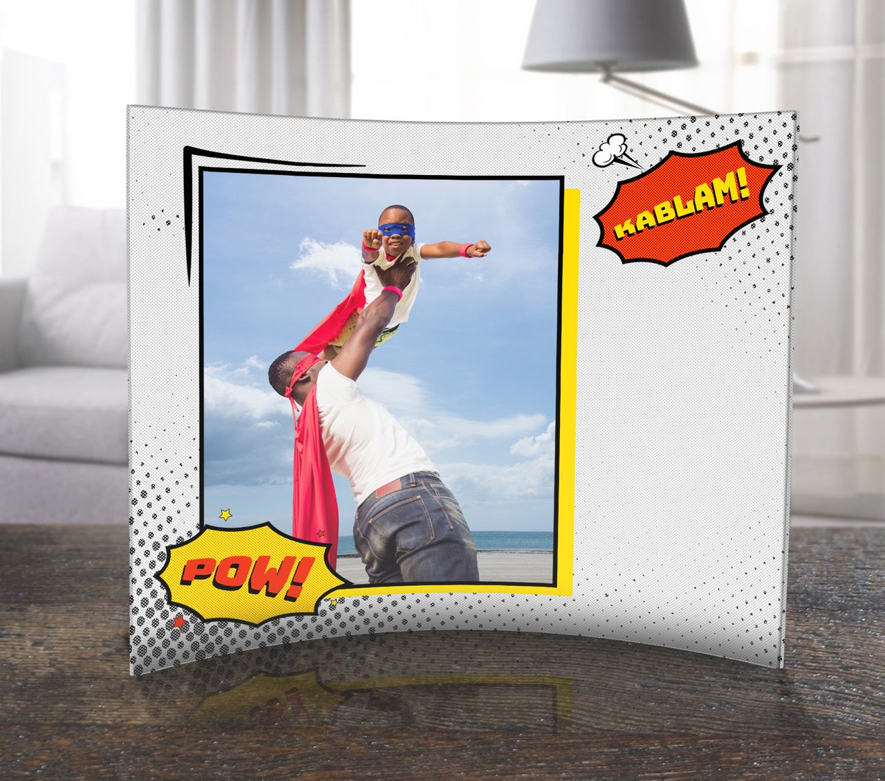 Trend Setters Original (Interests - Left Photo Upload) 12 x 10 Curved Acrylic Print