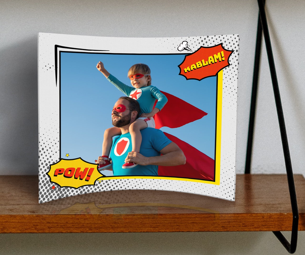 Trend Setters Original (Interests - Center Photo Upload) 12 x 10 Curved Acrylic Print