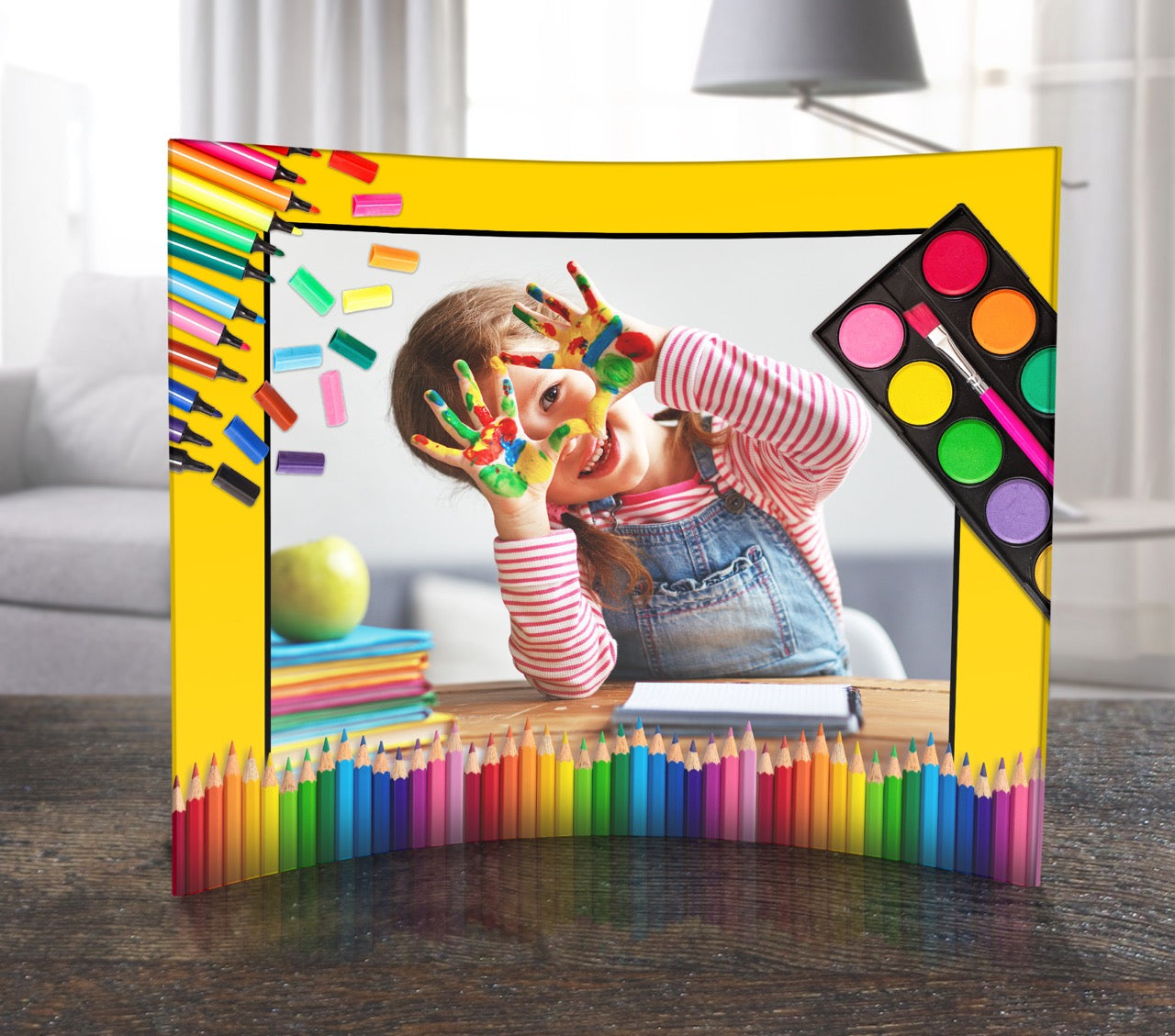 Trend Setters Original (Interests - Center Photo Upload) 12 x 10 Curved Acrylic Print