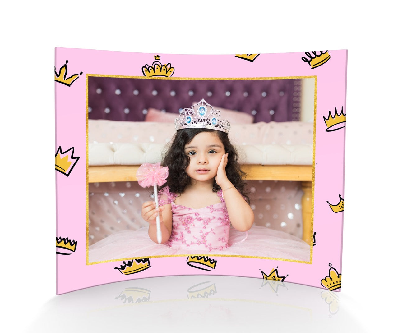 Trend Setters Original (Interests - Center Photo Upload) 12 x 10 Curved Acrylic Print