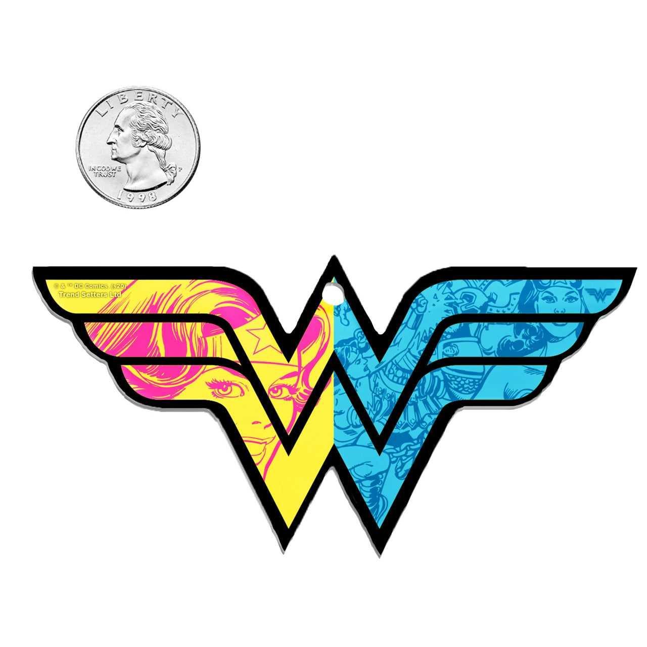 DC Wonder Woman (Split) Wonder Woman Emblem-Shaped Acrylic Print ACPWW614