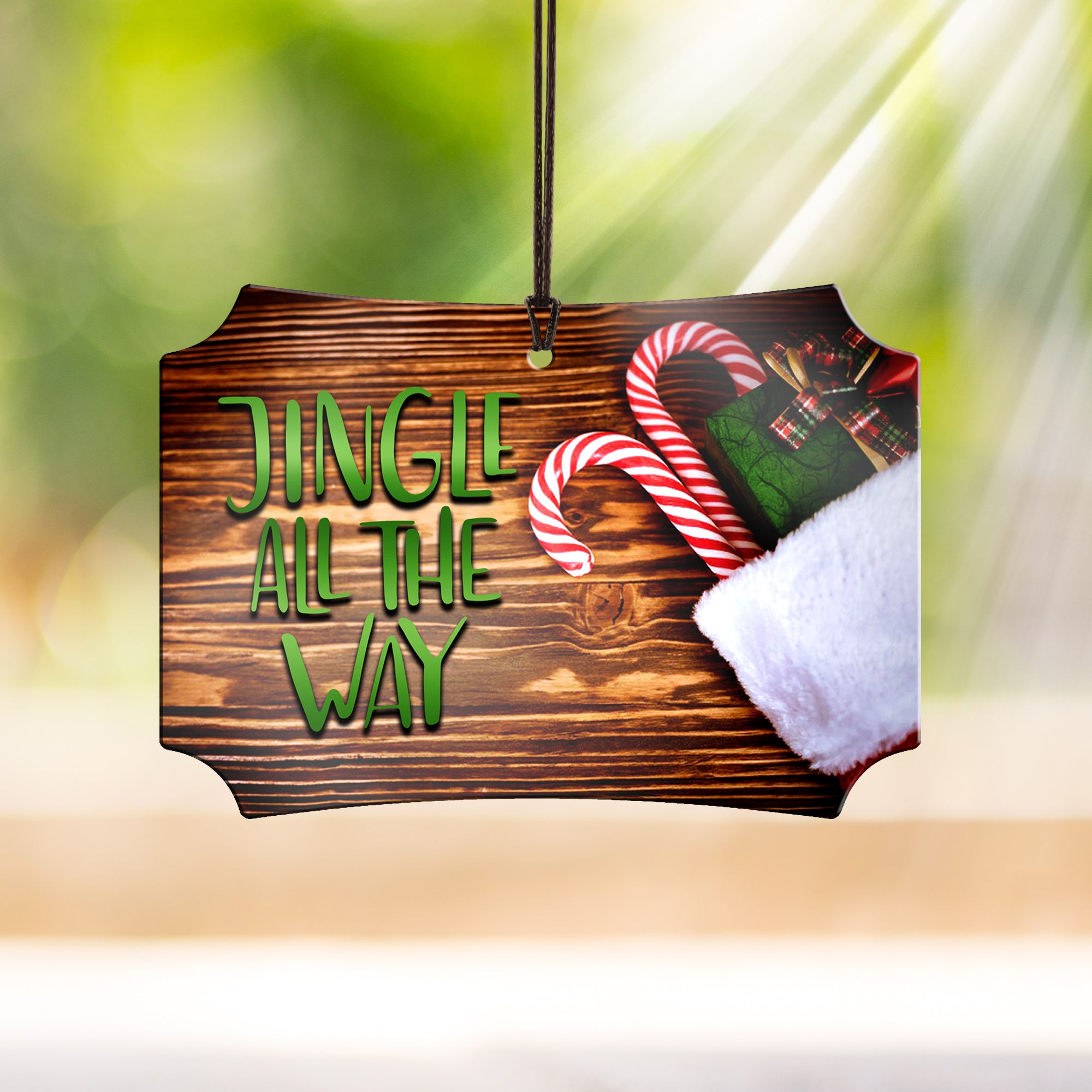 Christmas Collection (Jingle All The Way) Hanging Metal Print AMBERL074