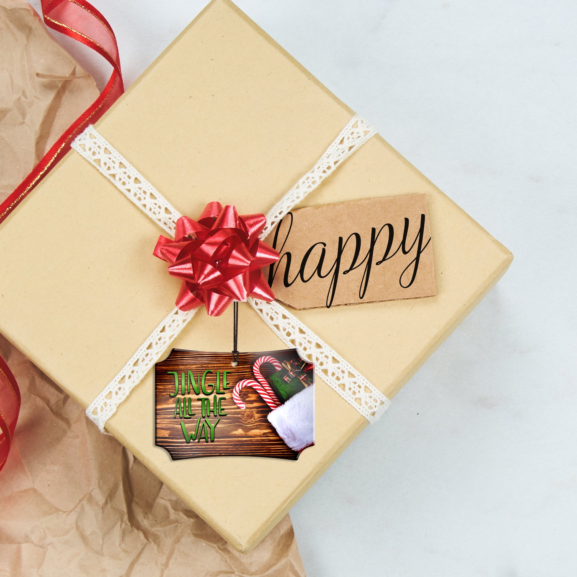 Christmas Collection (Jingle All The Way) Hanging Metal Print AMBERL074