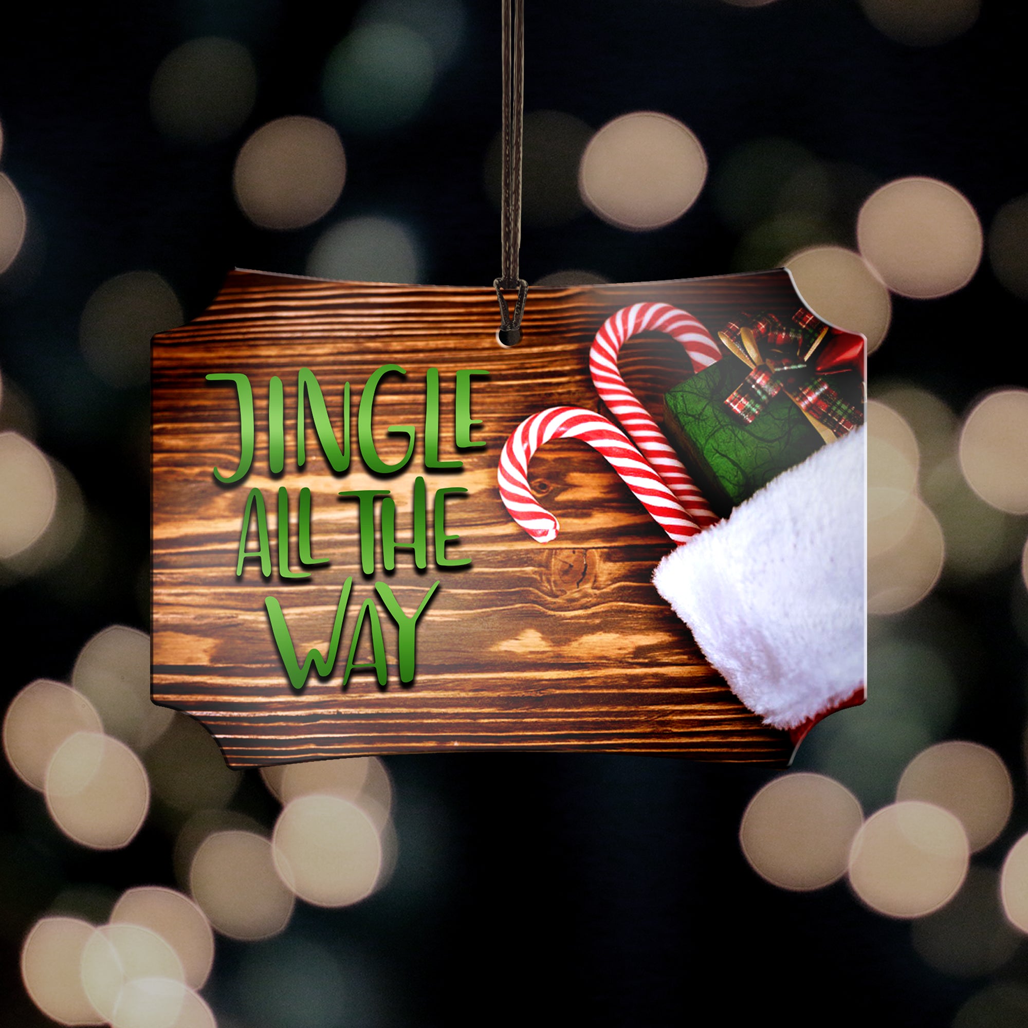Christmas Collection (Jingle All The Way) Hanging Metal Print AMBERL074